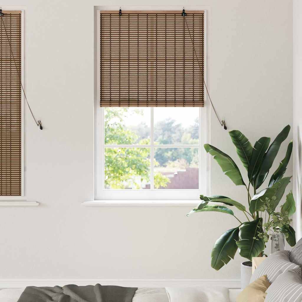 vidaXL Fensterjalousien und -schattierungen Braun 80 x 160 cm Bambus