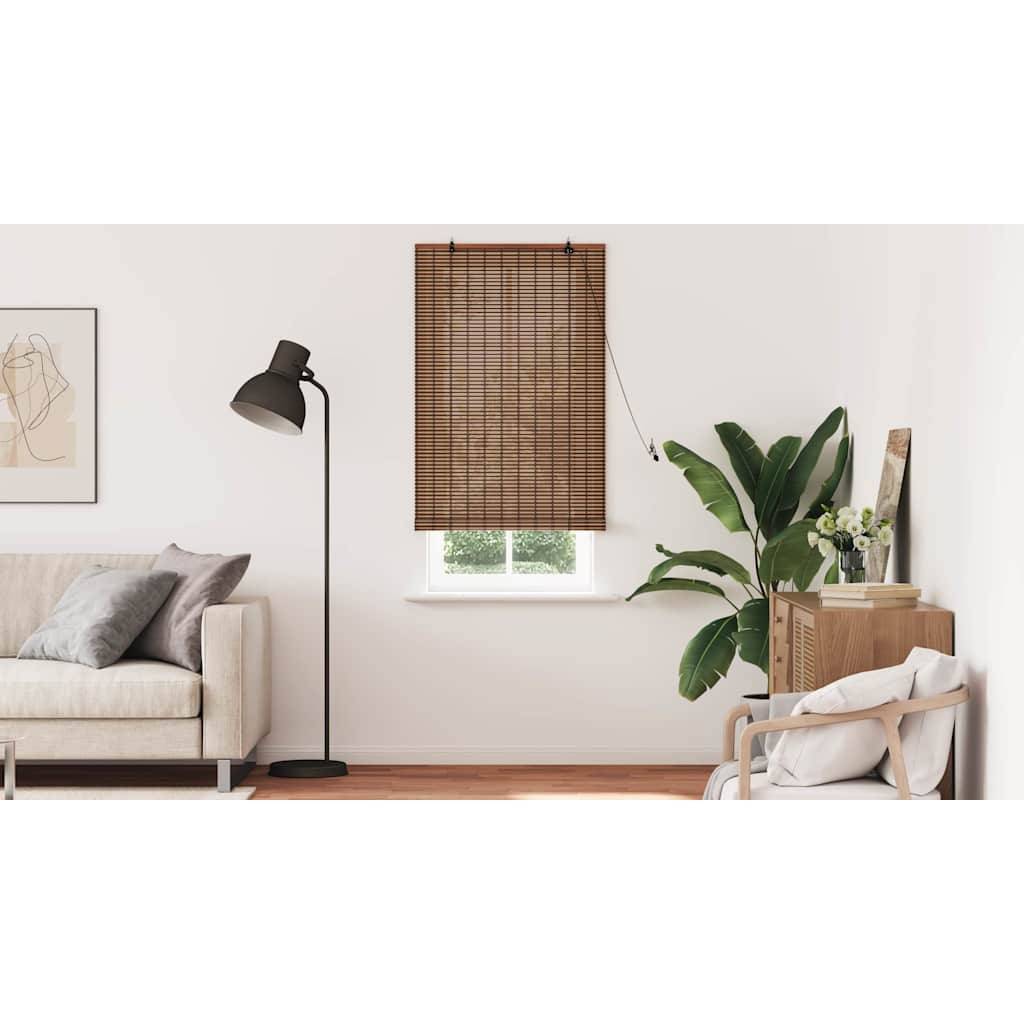 vidaXL Fensterjalousien und -schattierungen Braun 80 x 220 cm Bambus