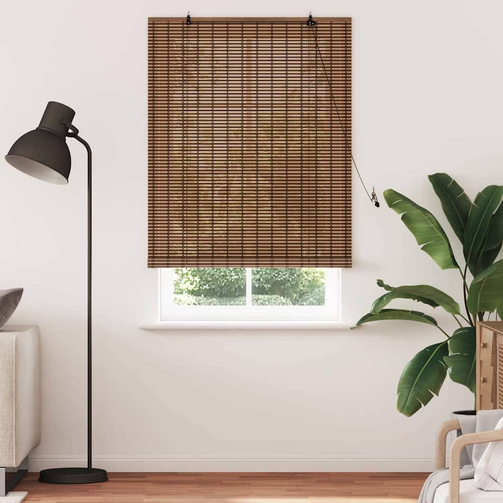 vidaXL Fensterjalousien und -schattierungen Braun 120 x 220 cm Bambus
