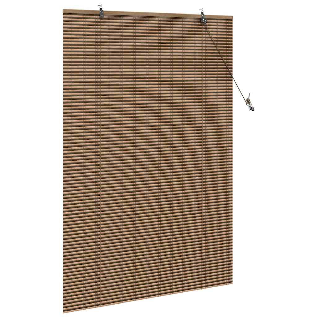 vidaXL Fensterjalousien und -schattierungen Braun 120 x 160 cm Bambus