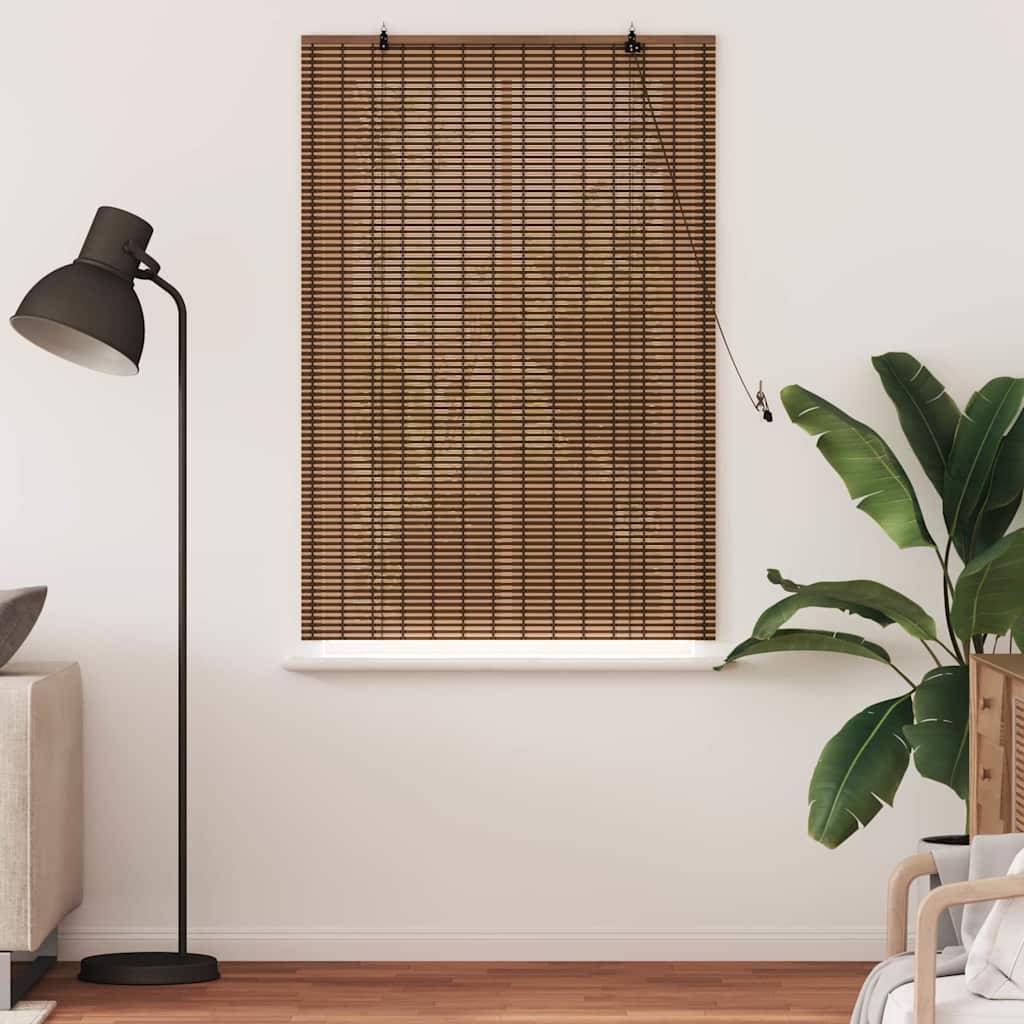 vidaXL Fensterjalousien und -schattierungen Braun 110 x 160 cm Bambus