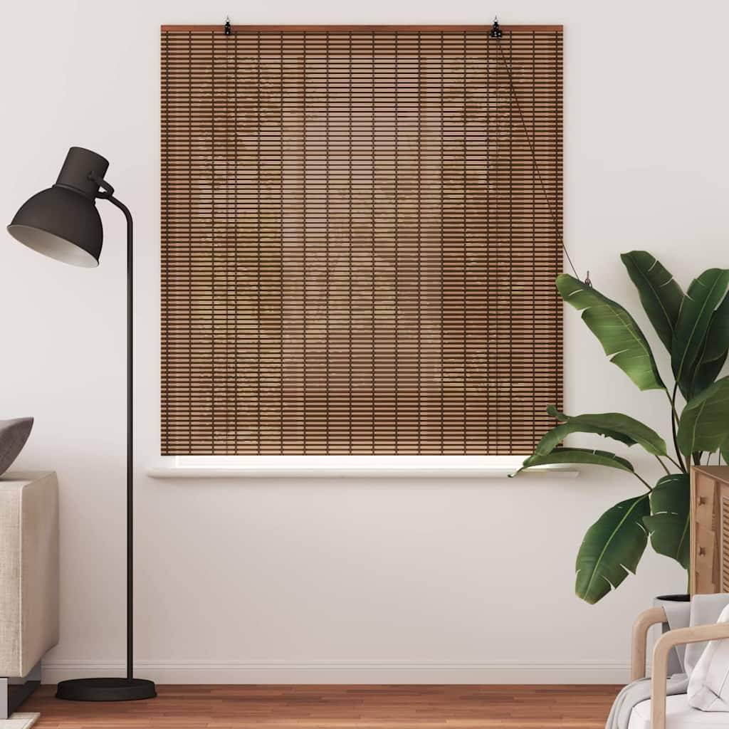 vidaXL Fensterjalousien und -schattierungen Braun 150 x 160 cm Bambus