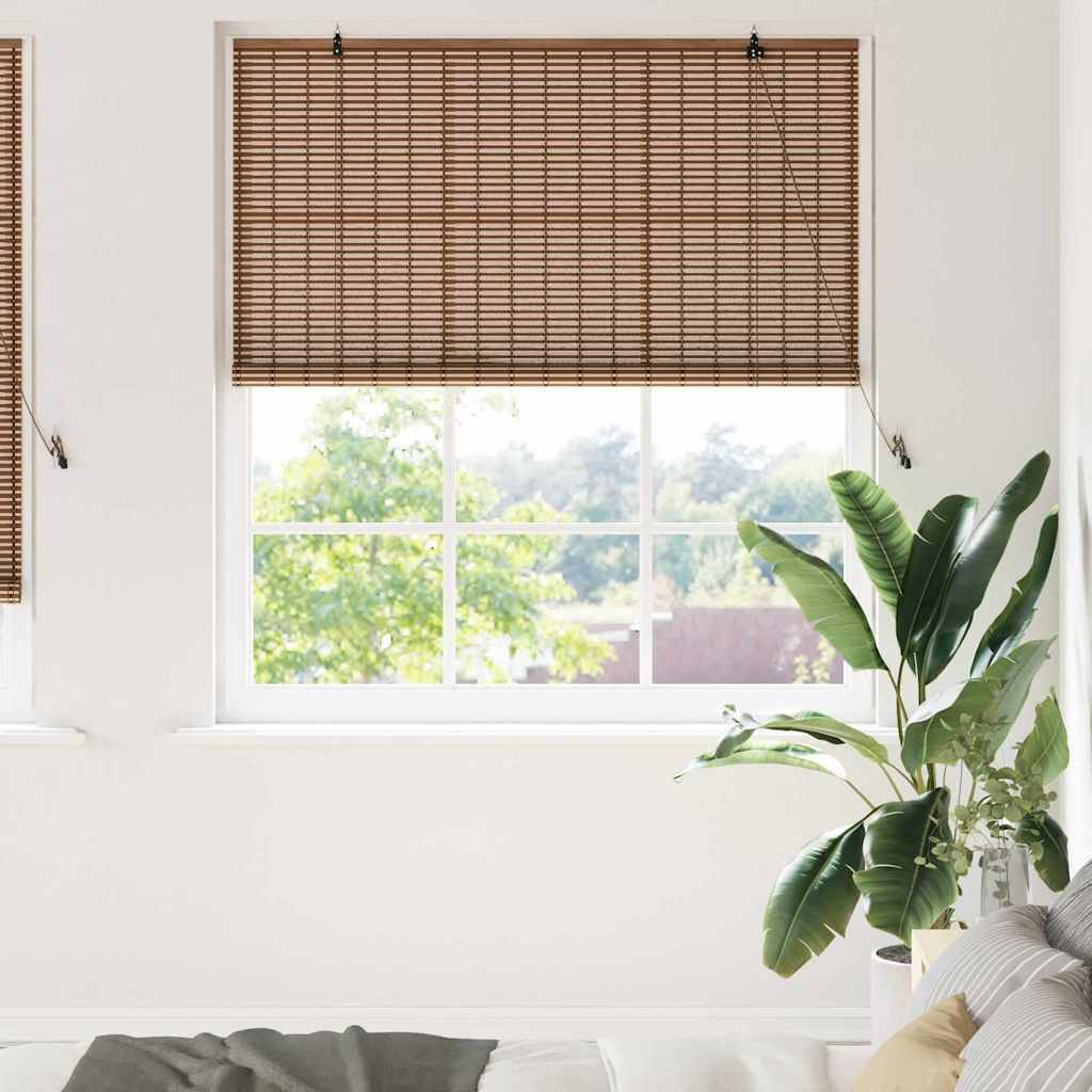 vidaXL Fensterjalousien und -schattierungen Braun 150 x 220 cm Bambus