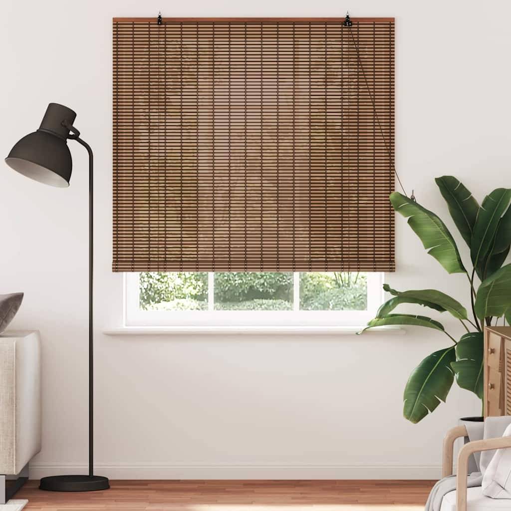 vidaXL Fensterjalousien und -schattierungen Braun 150 x 220 cm Bambus