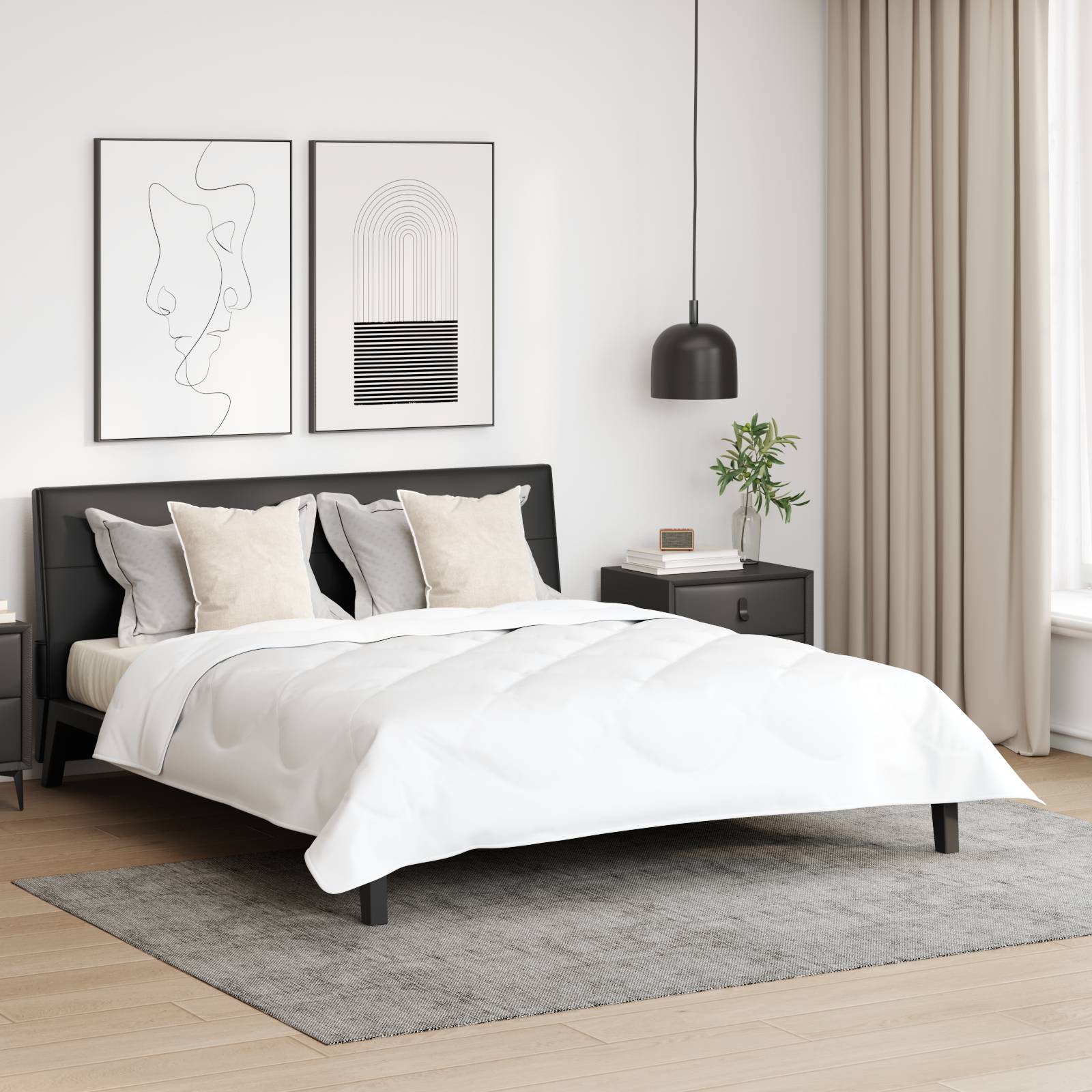 vidaXL Kissen 2 pcs Weiß 50 x 50 cm