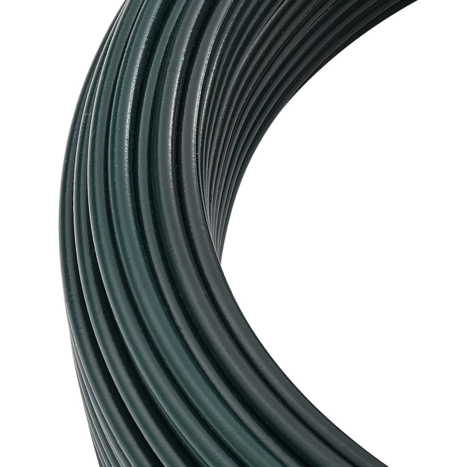 vidaXL Zaunbindedraht Grün 25 m PVC-beschichteter Stahl