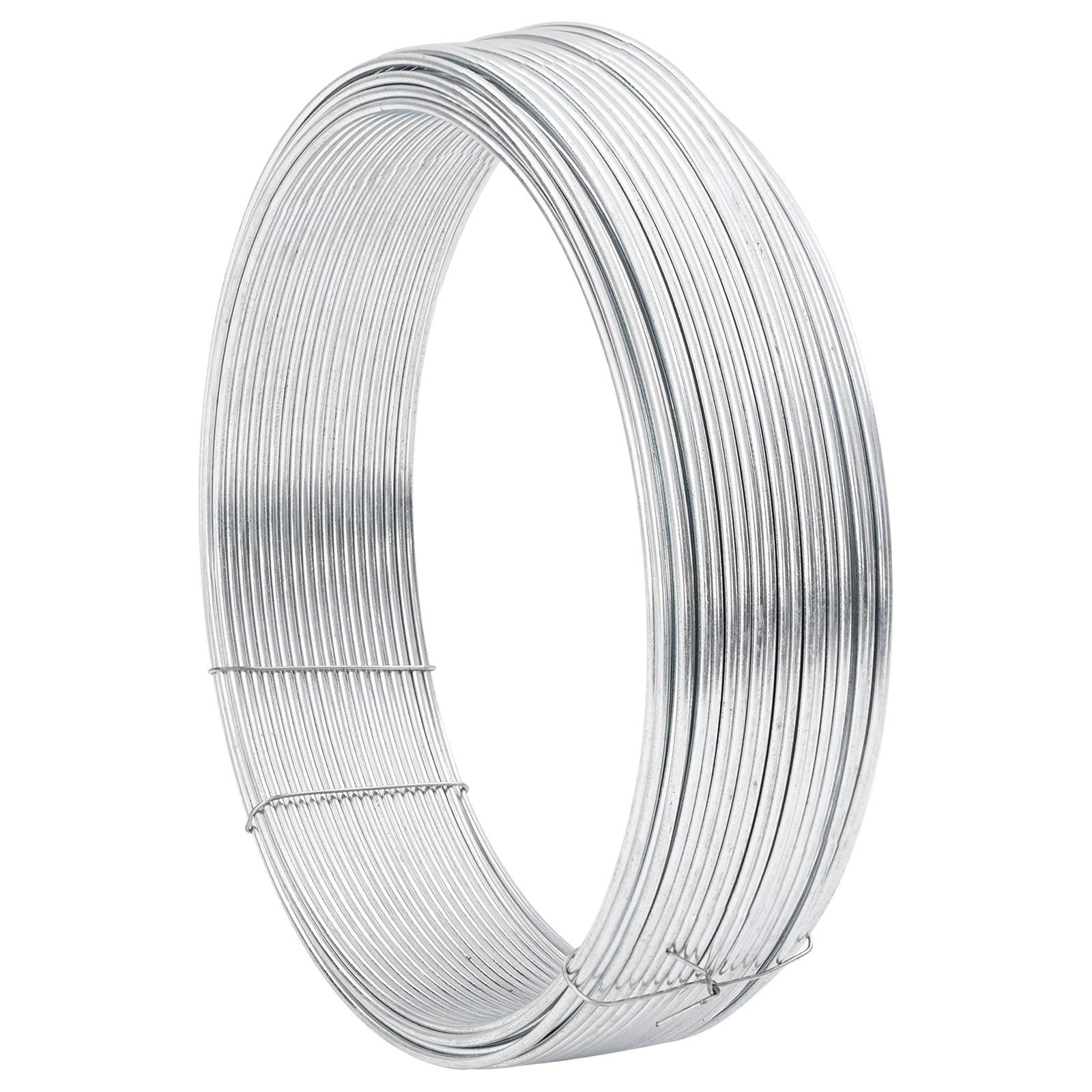 vidaXL Zaunbindedraht Silber 80 m Heißgetauchter verzinkter Stahl