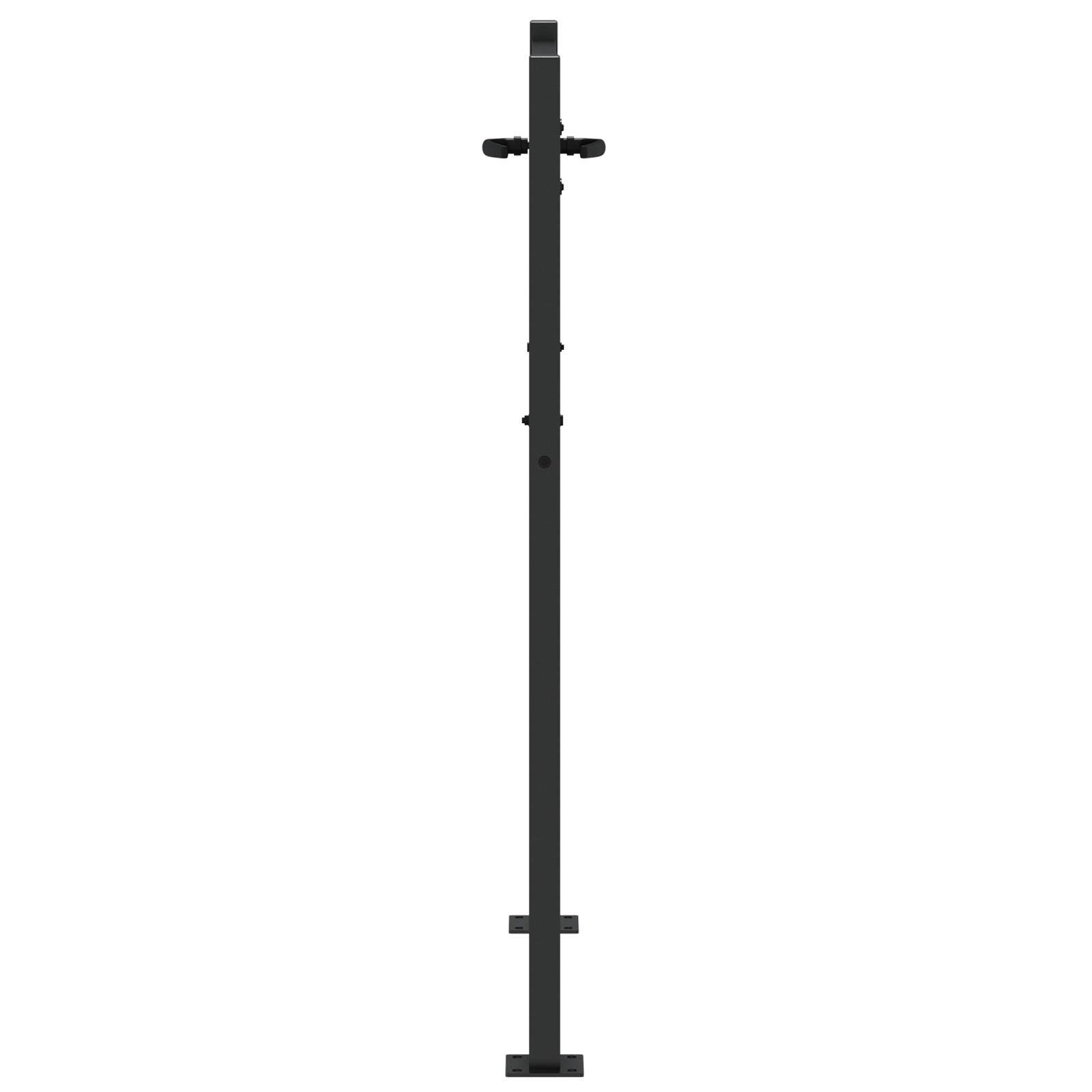 vidaXL Gartentor Schwarz 105 x 150 cm Pulverbeschichteter Stahl