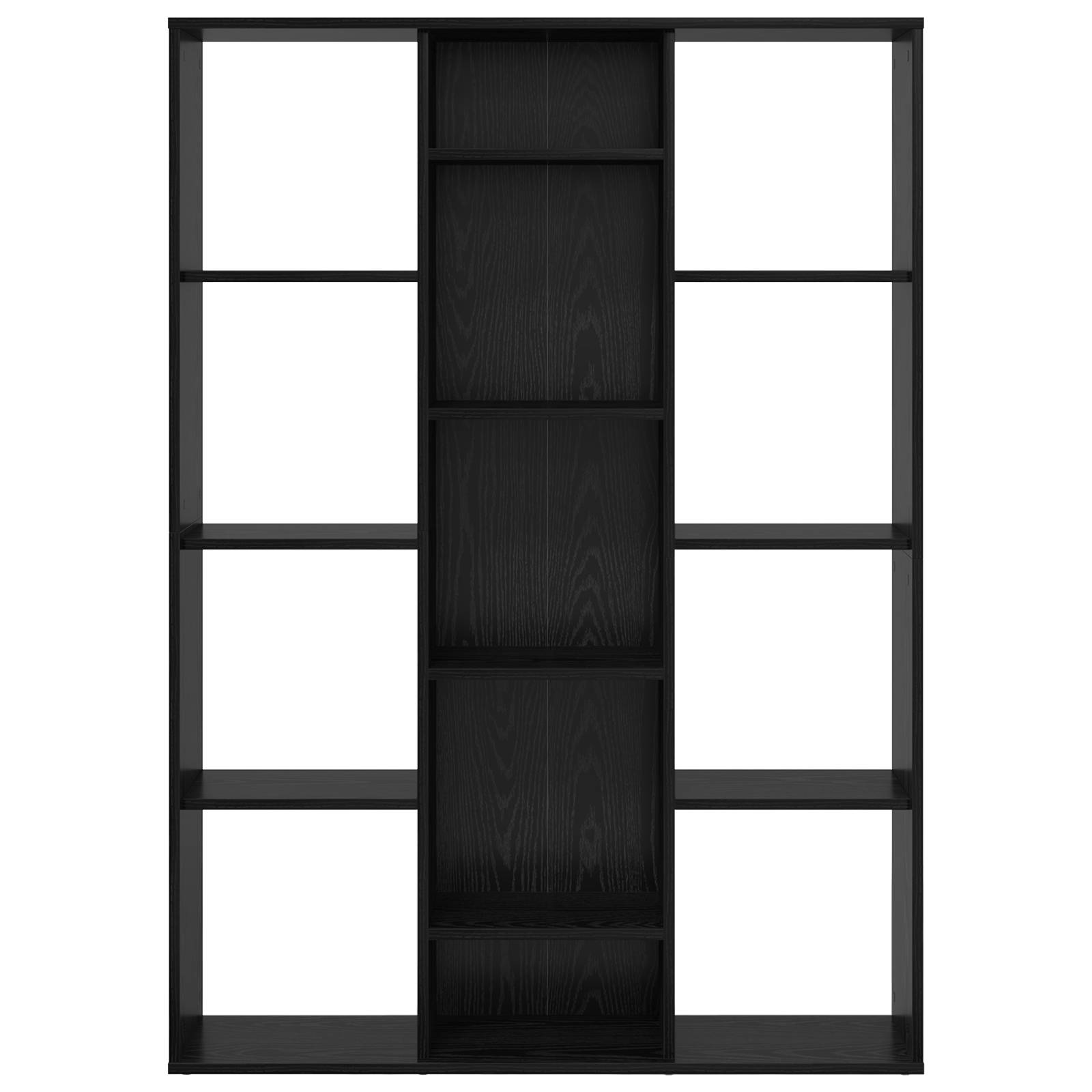 vidaXL Raumteiler Schwarze Eiche 100 x 24 x 140 cm Holzwerkstoff