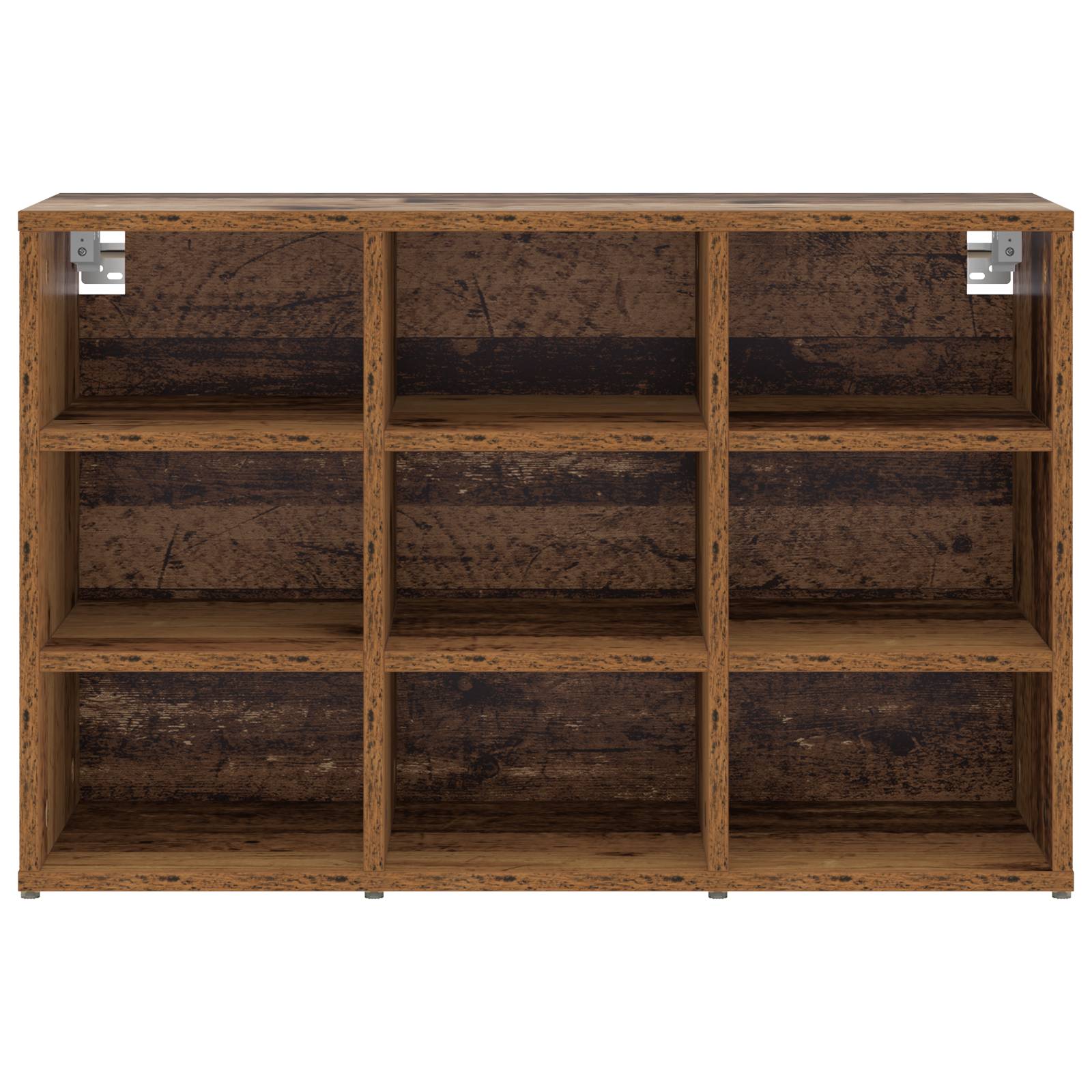 vidaXL Schuhschrank Altes Holz 52,5 x 30 x 50 cm Holzwerkstoff