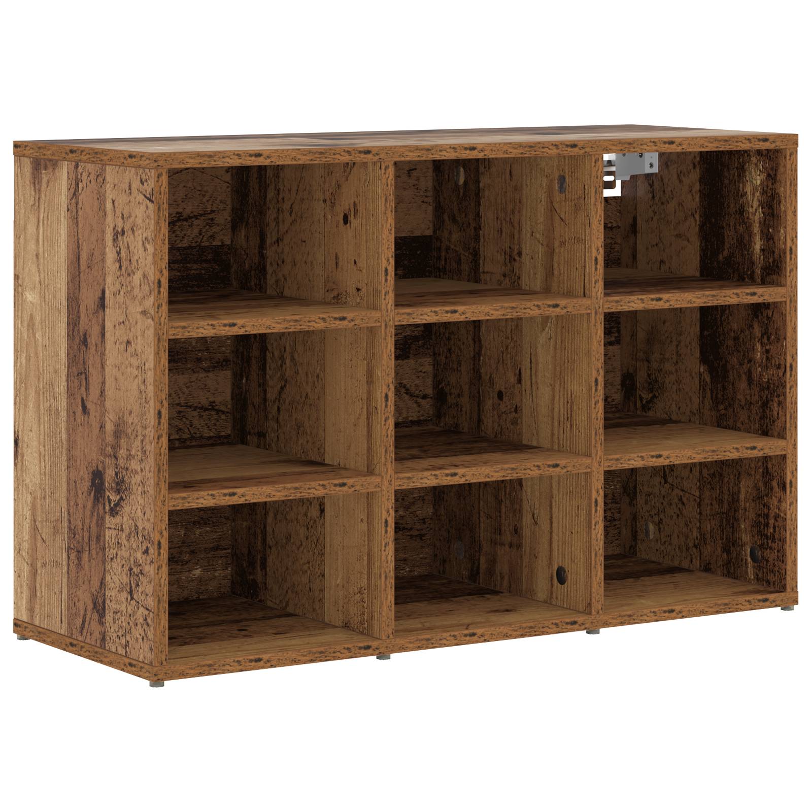 vidaXL Schuhschrank Altes Holz 52,5 x 30 x 50 cm Holzwerkstoff