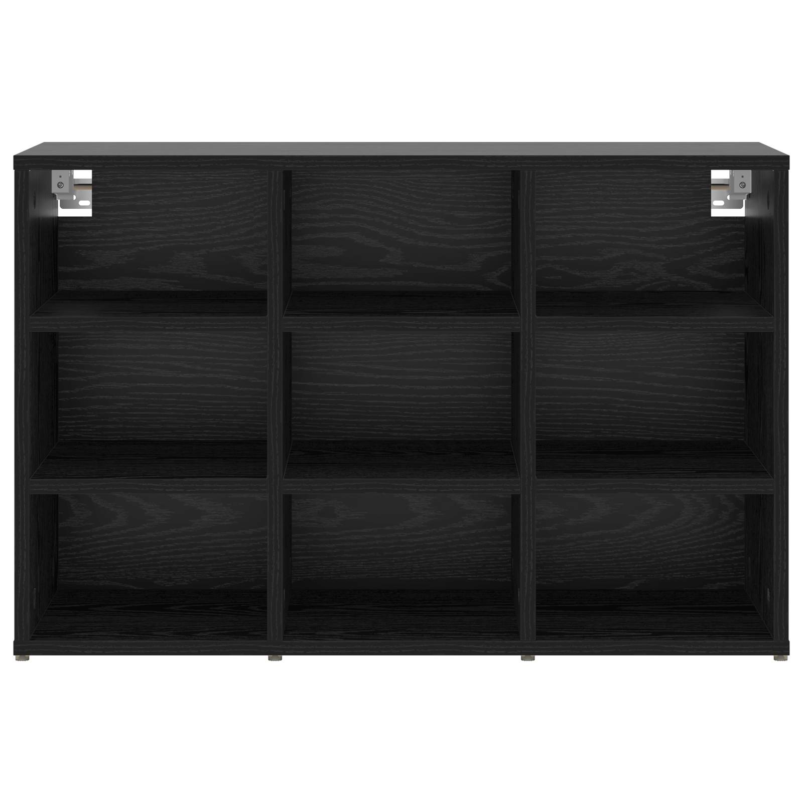 vidaXL Schuhschrank Schwarz Eiche 52,5 x 30 x 50 cm Holzwerkstoff