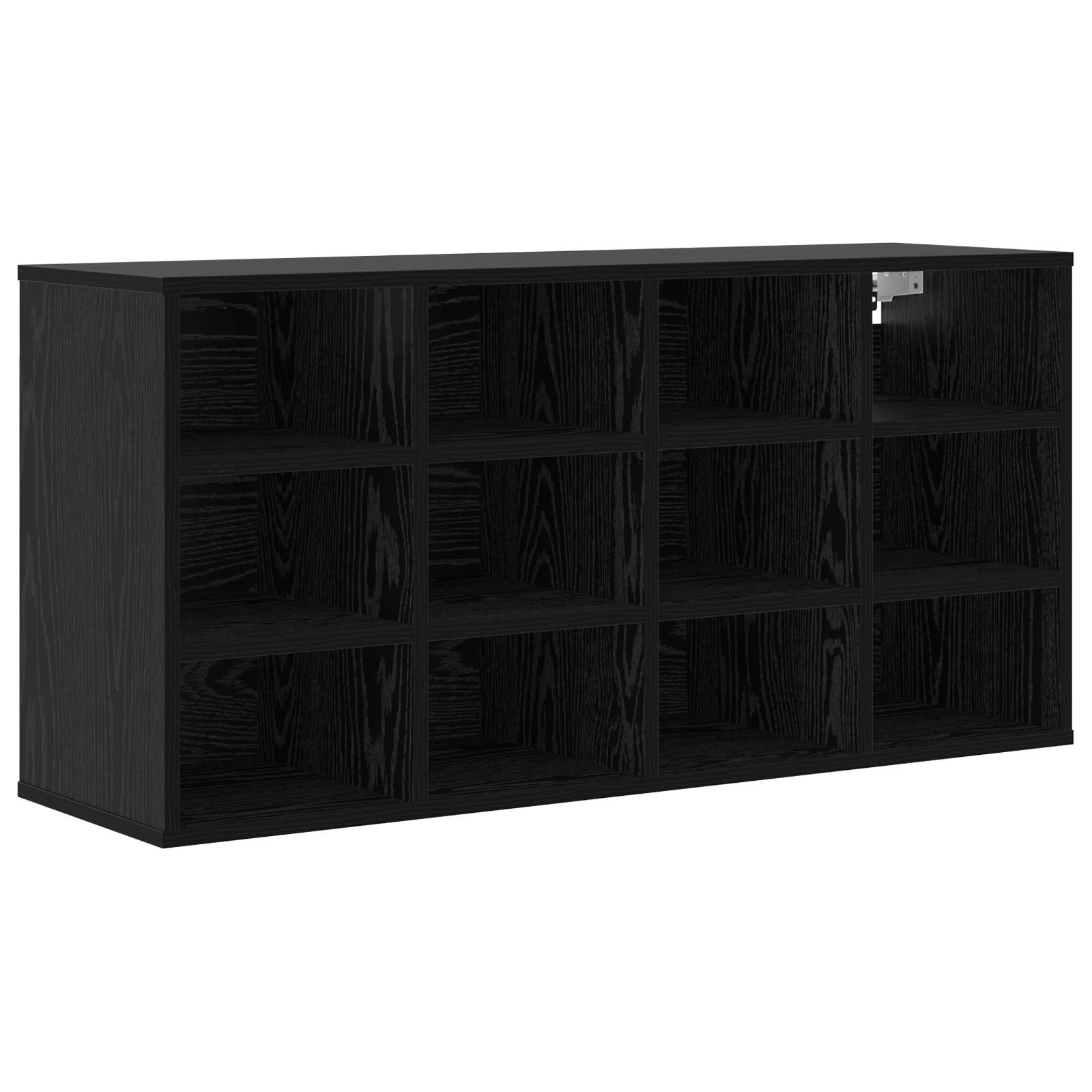 vidaXL Schuhschrank Schwarz Eiche 52,5 x 30 x 50 cm Holzwerkstoff