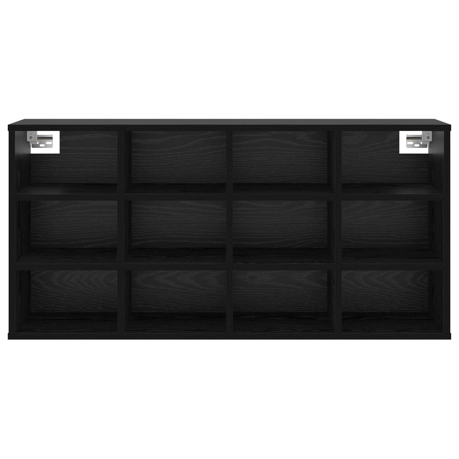 vidaXL Schuhschrank Schwarz Eiche 52,5 x 30 x 50 cm Holzwerkstoff