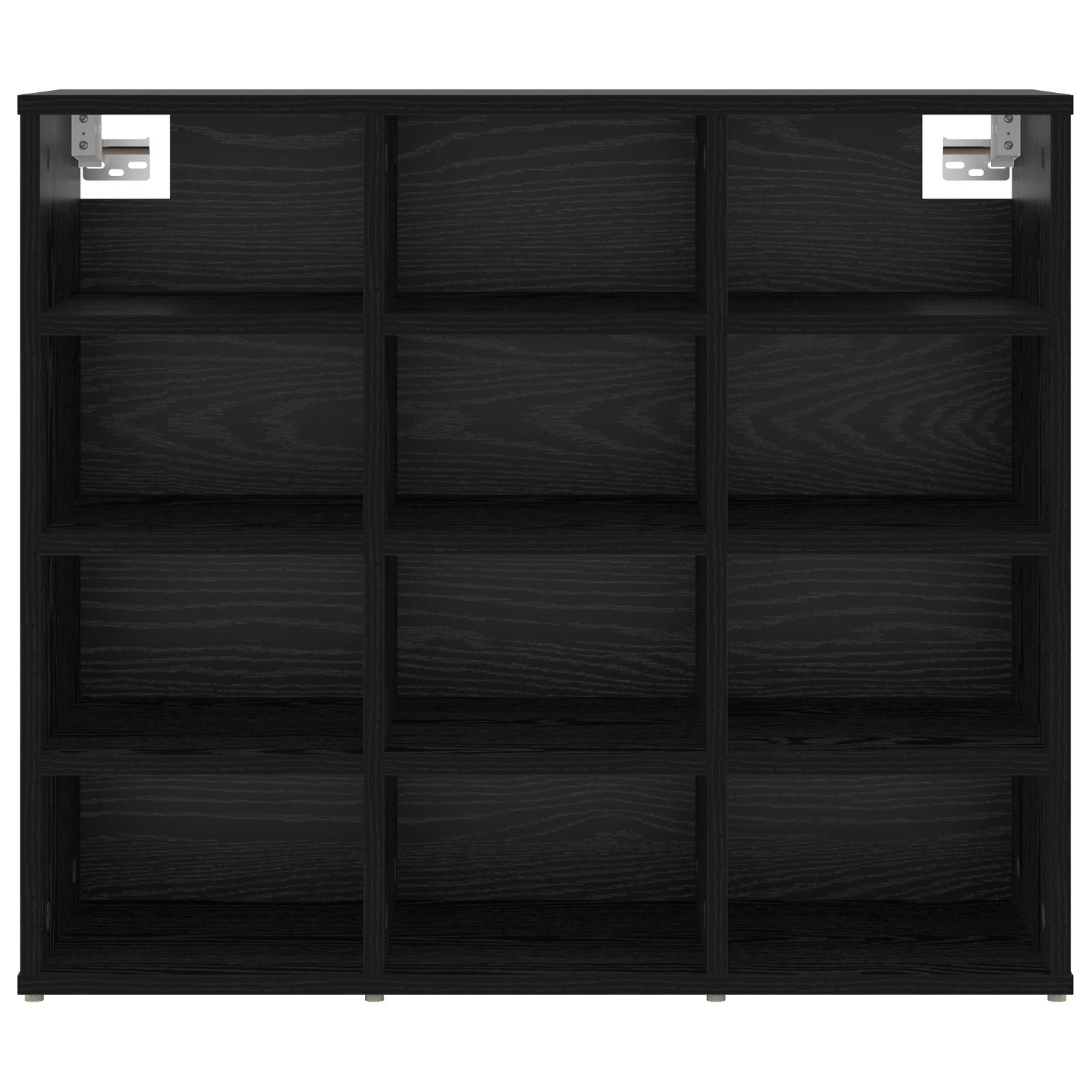 vidaXL Schuhschrank Schwarz Eiche 52,5 x 30 x 50 cm Holzwerkstoff