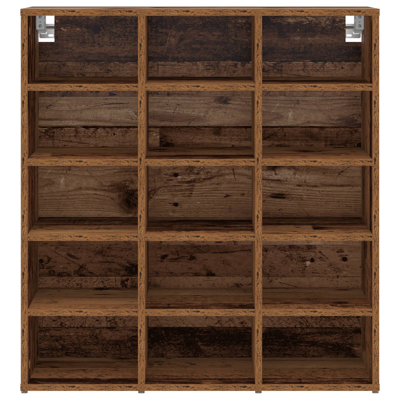vidaXL Schuhschrank Altes Holz 52,5 x 30 x 50 cm Holzwerkstoff
