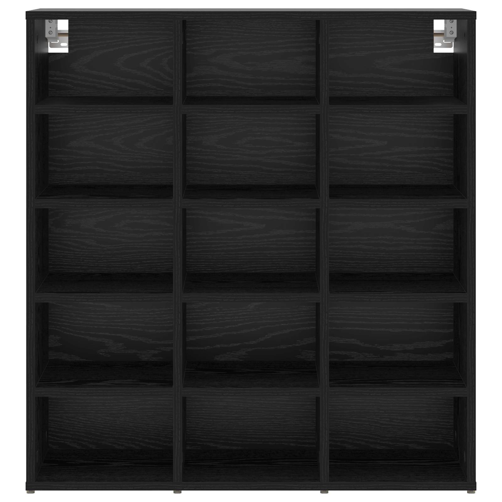 vidaXL Schuhschrank Schwarz Eiche 52,5 x 30 x 50 cm Holzwerkstoff