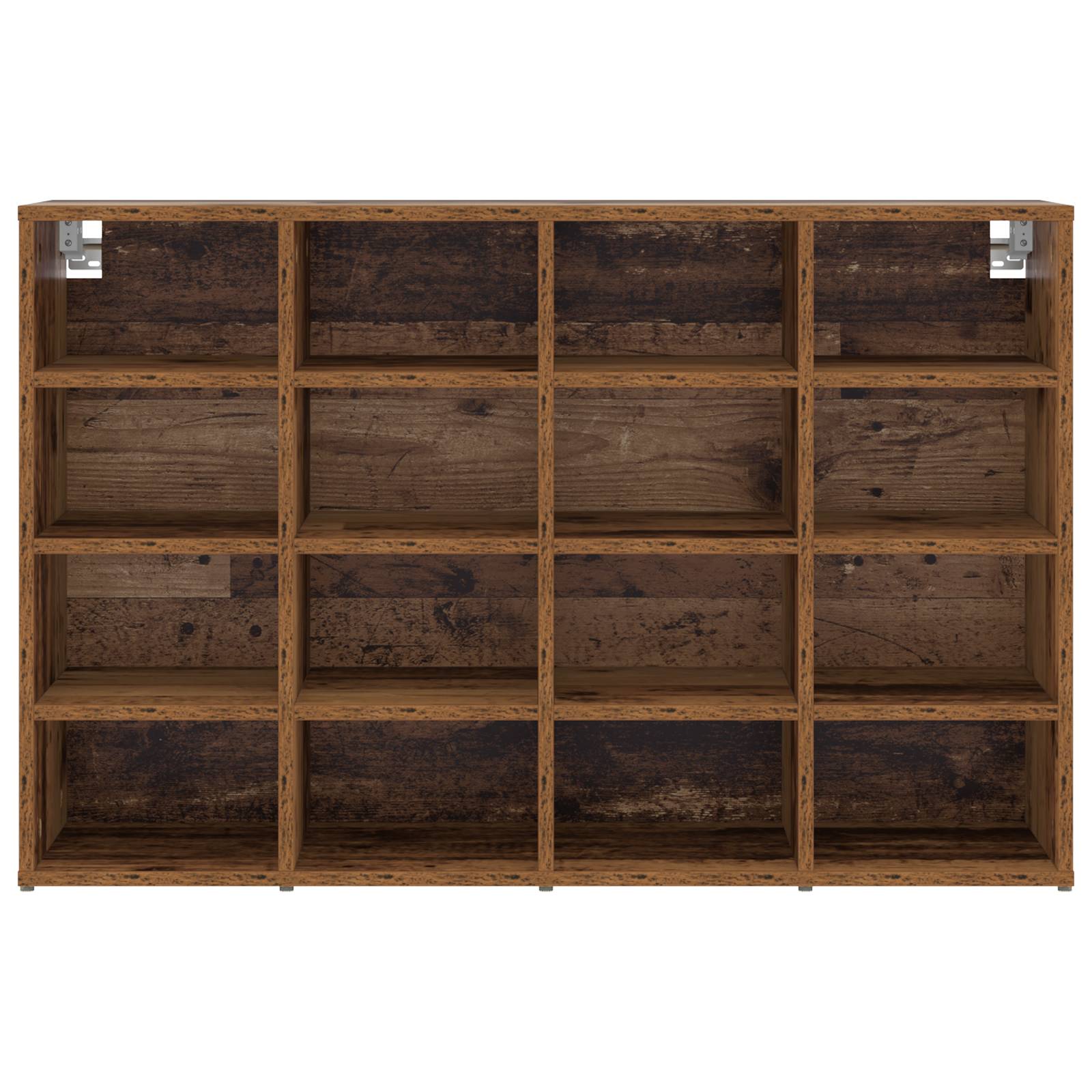 vidaXL Schuhschrank Altes Holz 103 x 30 x 67 cm Holzwerkstoff