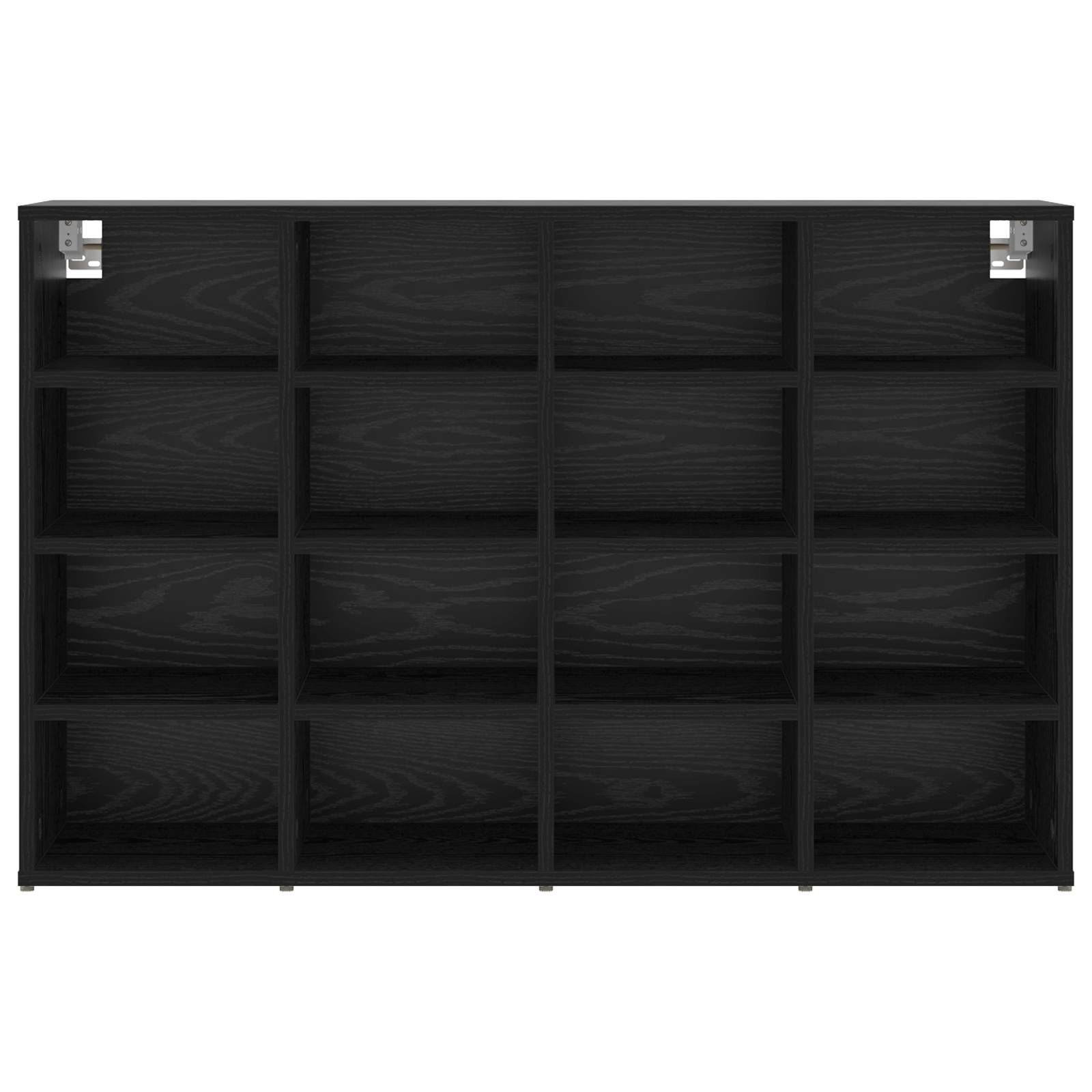 vidaXL Schuhschrank Schwarz Eiche 52,5 x 30 x 50 cm Holzwerkstoff