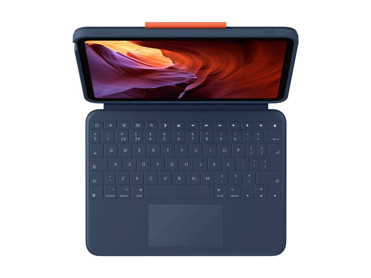 Logitech Rugged Combo 4 Touch QWERTY-Layout, blue