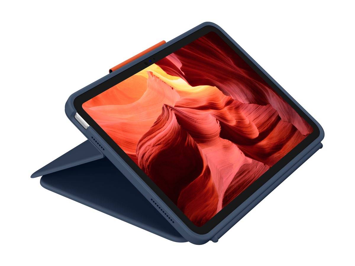 Logitech Rugged Combo 4 Touch QWERTY-Layout, blue