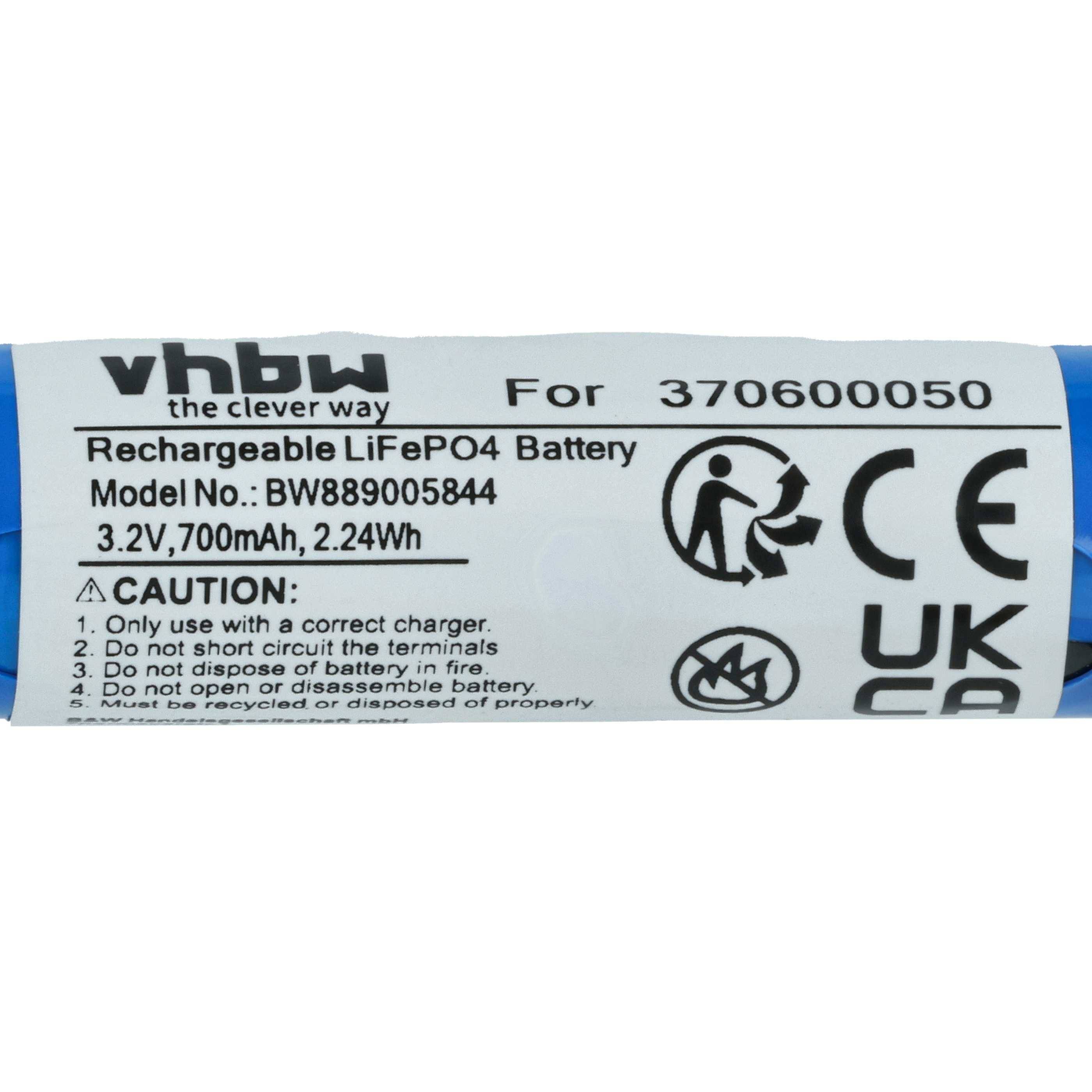 vhbw 4x Akku kompatibel mit Carrera 370200990, 370200992, 370200991 Racing Car (700mAh, 3,2V, LiFePO4, 50 x 16 x 14 mm, JST ZH)