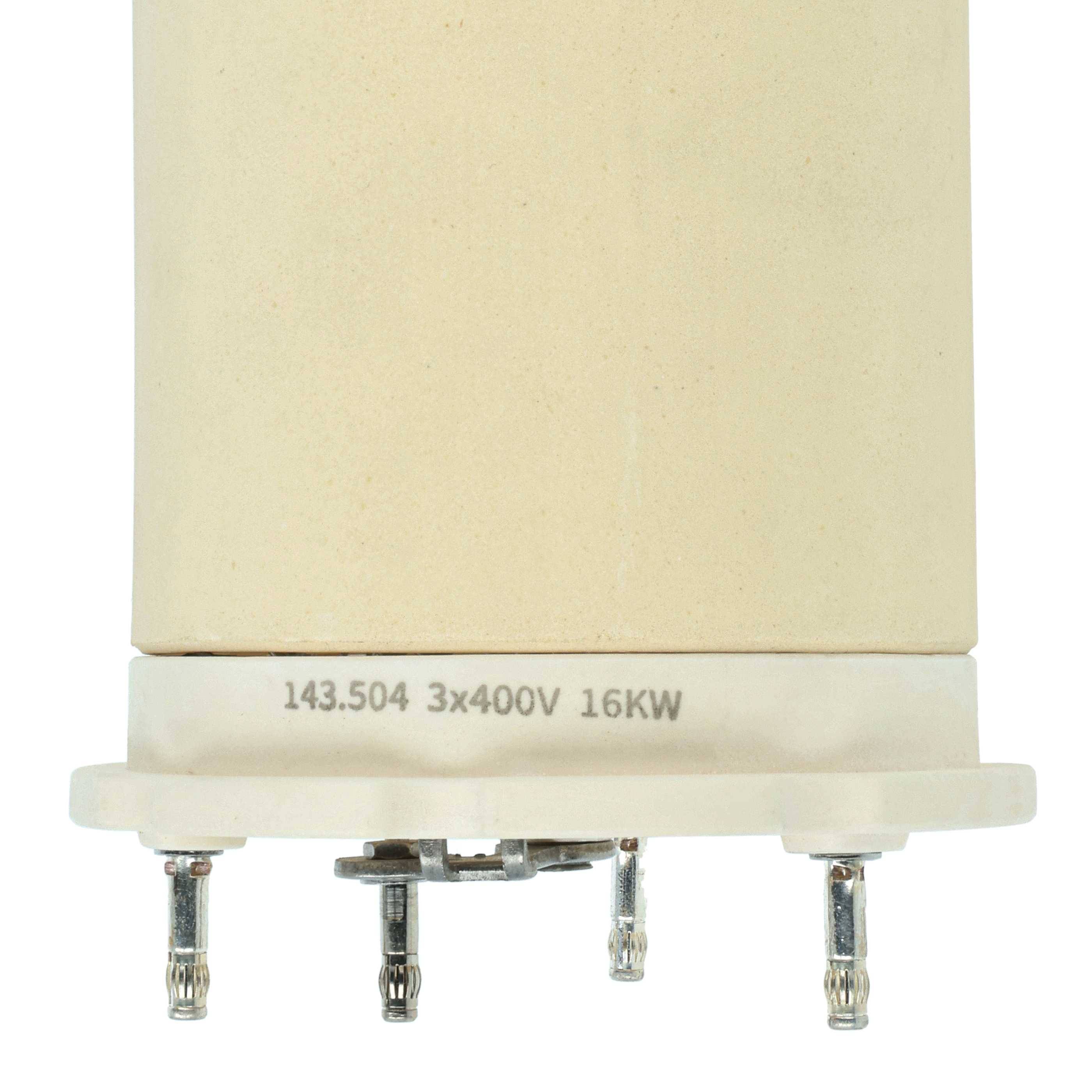 vhbw 2x Heizelement kompatibel mit Leister LHS 61L Premium, 61L Classic Heißluftschweißpistole - 16000 W, Keramik Heizkern, 8,4 x 15,8 cm