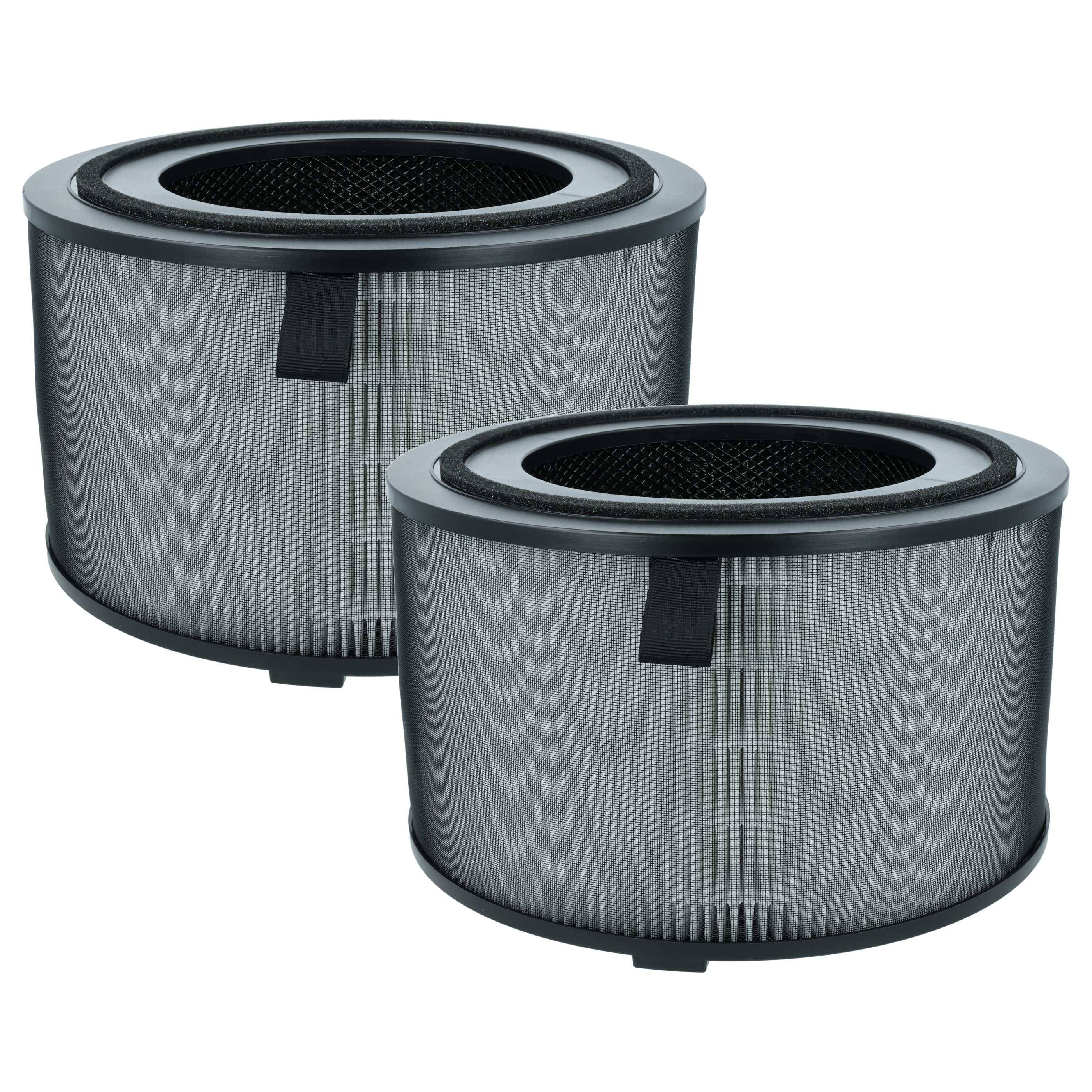 vhbw 2x Luftilter kompatibel mit Philips 3200 Series AC3221 Luftreiniger - Kombifilter Vorfilter + HEPA + Aktivkohle