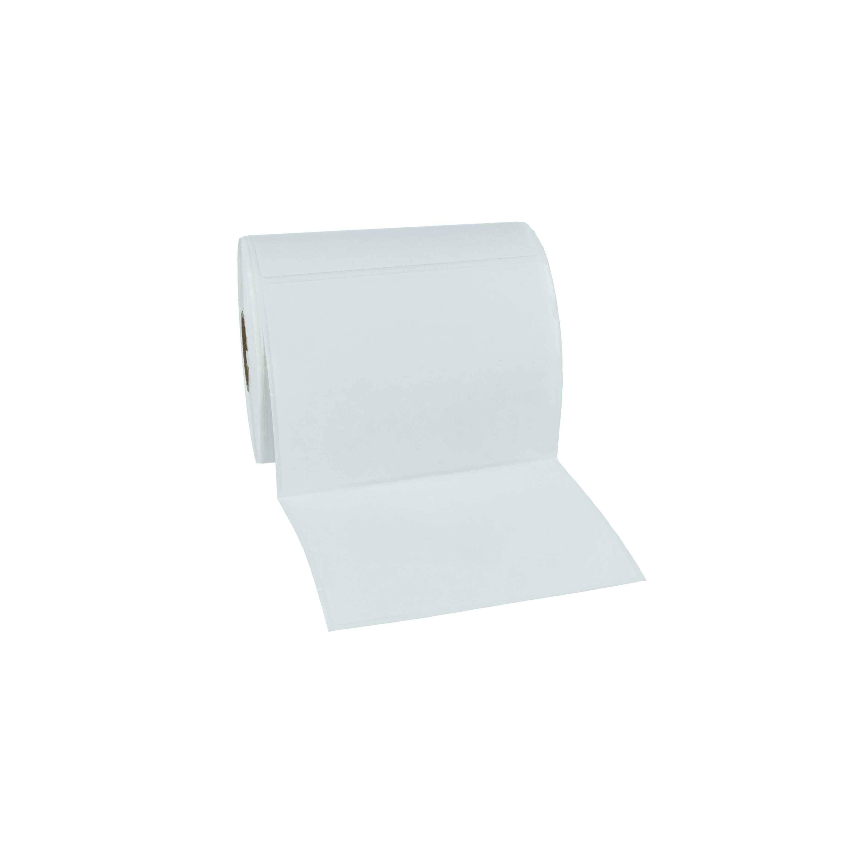 vhbw 10x Rolle 76,2mm x 101,5mm (500 Etiketten) kompatibel mit Zebra LP2844, LP2642, LP2242, LP2742 Drucker - Selbstklebend Weiß