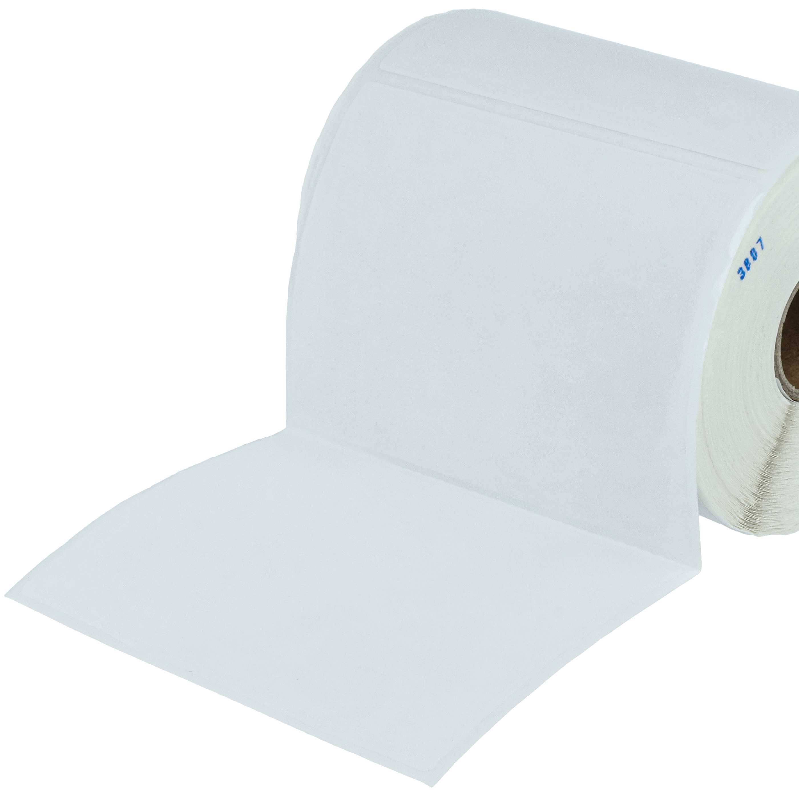 vhbw 10x Rolle 76,2mm x 101,5mm (500 Etiketten) kompatibel mit Zebra LP2844, LP2642, LP2242, LP2742 Drucker - Selbstklebend Weiß