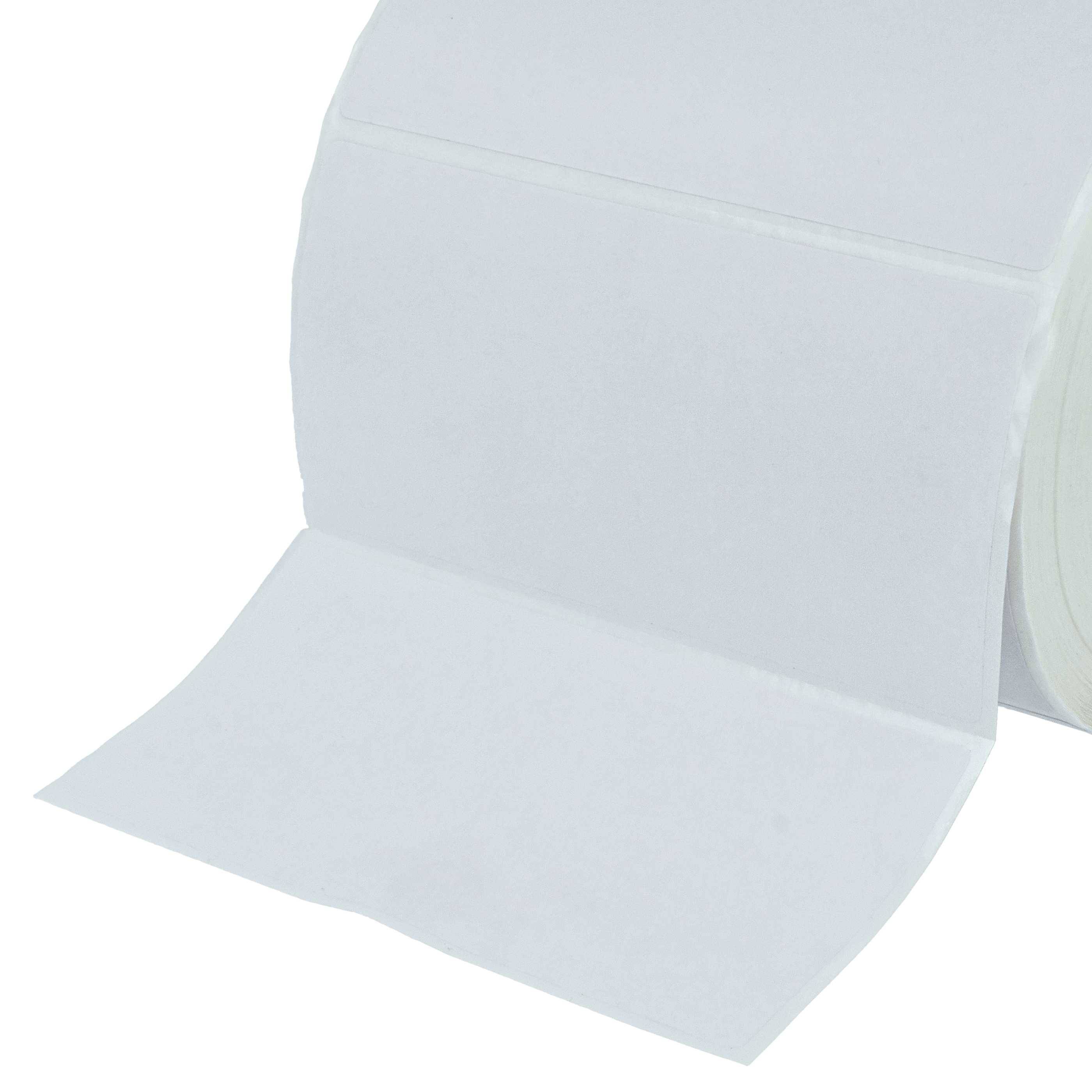 vhbw 10x Rolle 50,8mm x 101,6mm (750 Etiketten) kompatibel mit Zebra TLP2642, TLP2242, LP2844, S4M, LP2642, LP2742 Drucker Weiß