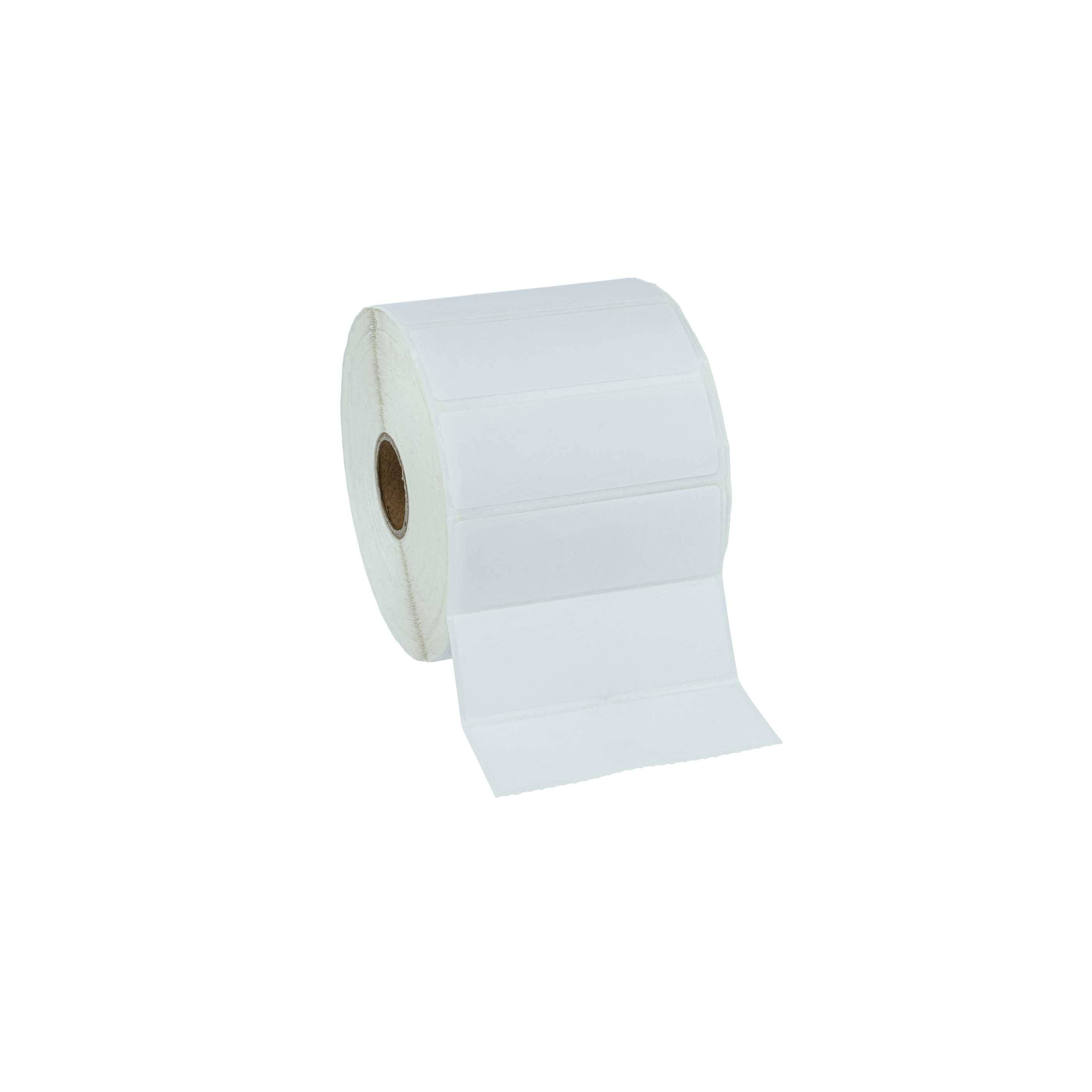 vhbw 5x Thermo-Etiketten-Rolle 25,4mm x 76,2mm (2000 Etiketten) kompatibel mit Zebra TLP2242, S4M Etiketten-Drucker - Selbstklebend Weiß