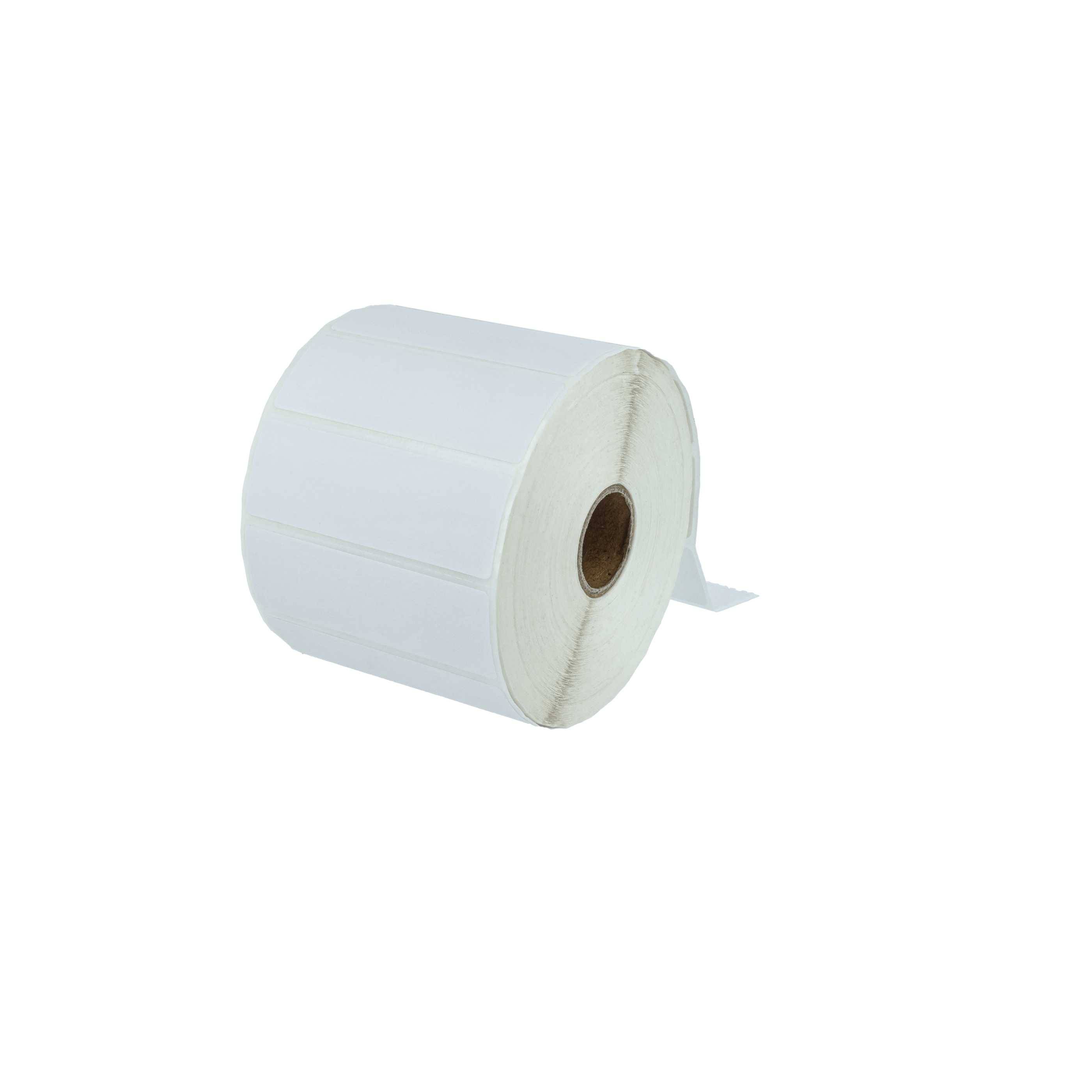 vhbw 5x Thermo-Etiketten-Rolle 25,4mm x 76,2mm (2000 Etiketten) kompatibel mit Zebra Z600, Z6M Etiketten-Drucker - Selbstklebend Weiß