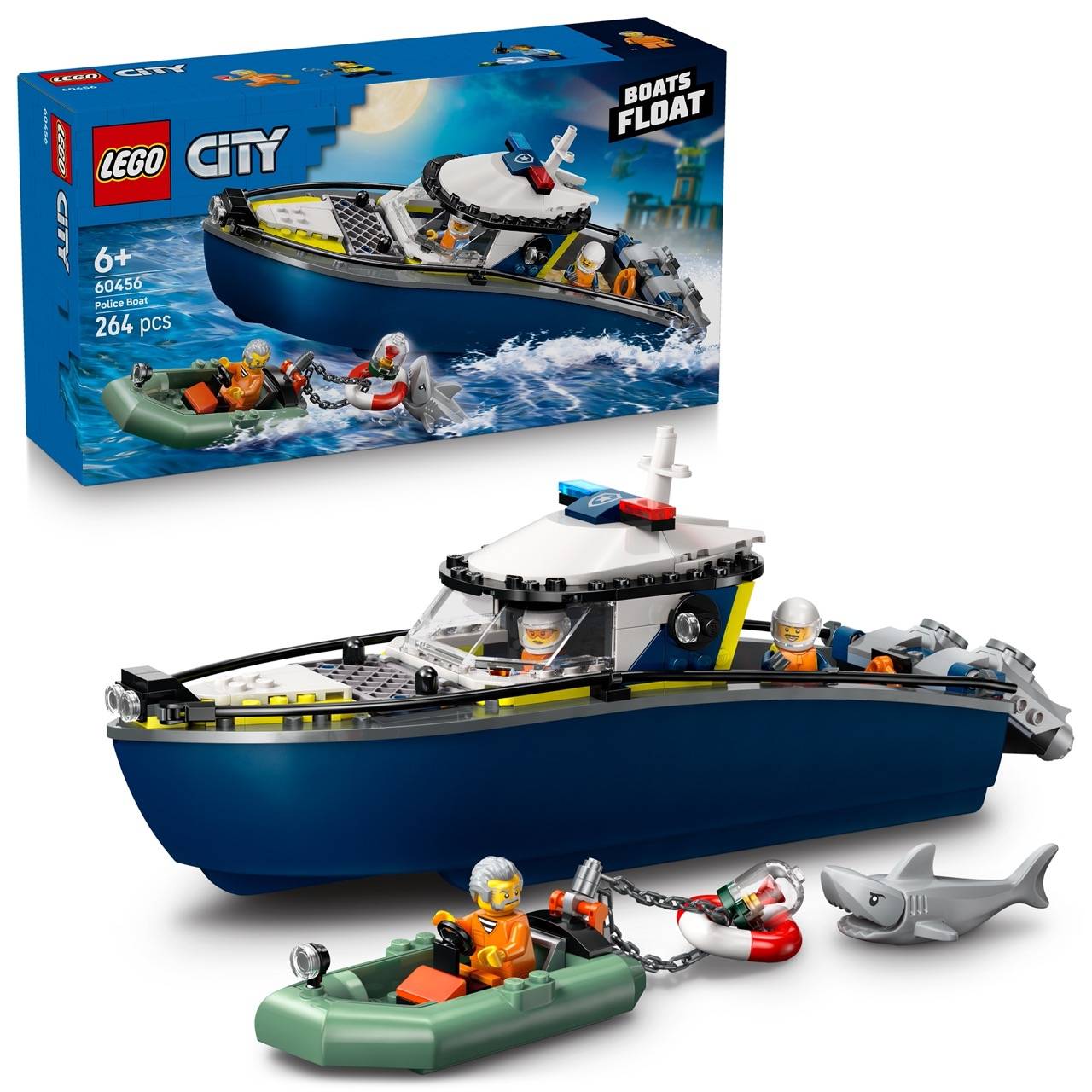 LEGO® 60456 City - Verfolgungsjagd im Polizeiboot