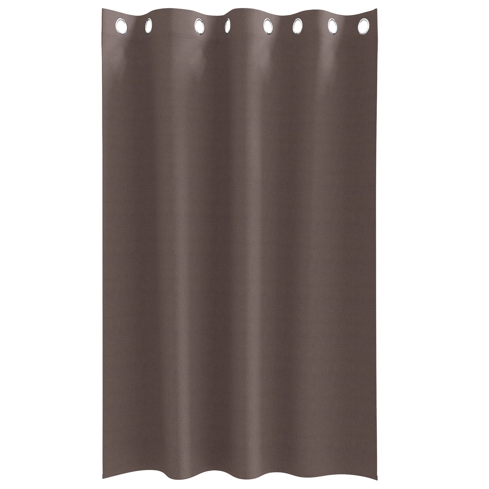 vidaXL Vorhänge mit Vorhängen 2 pcs Dunkelbraun 175 x 140 cm Polyester