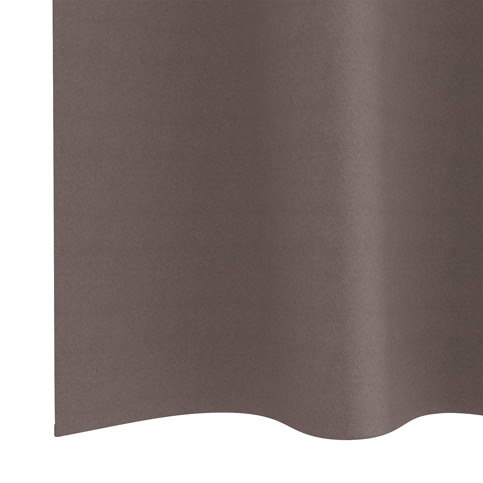 vidaXL Vorhänge mit Vorhängen 2 pcs Dunkelbraun 175 x 140 cm Polyester