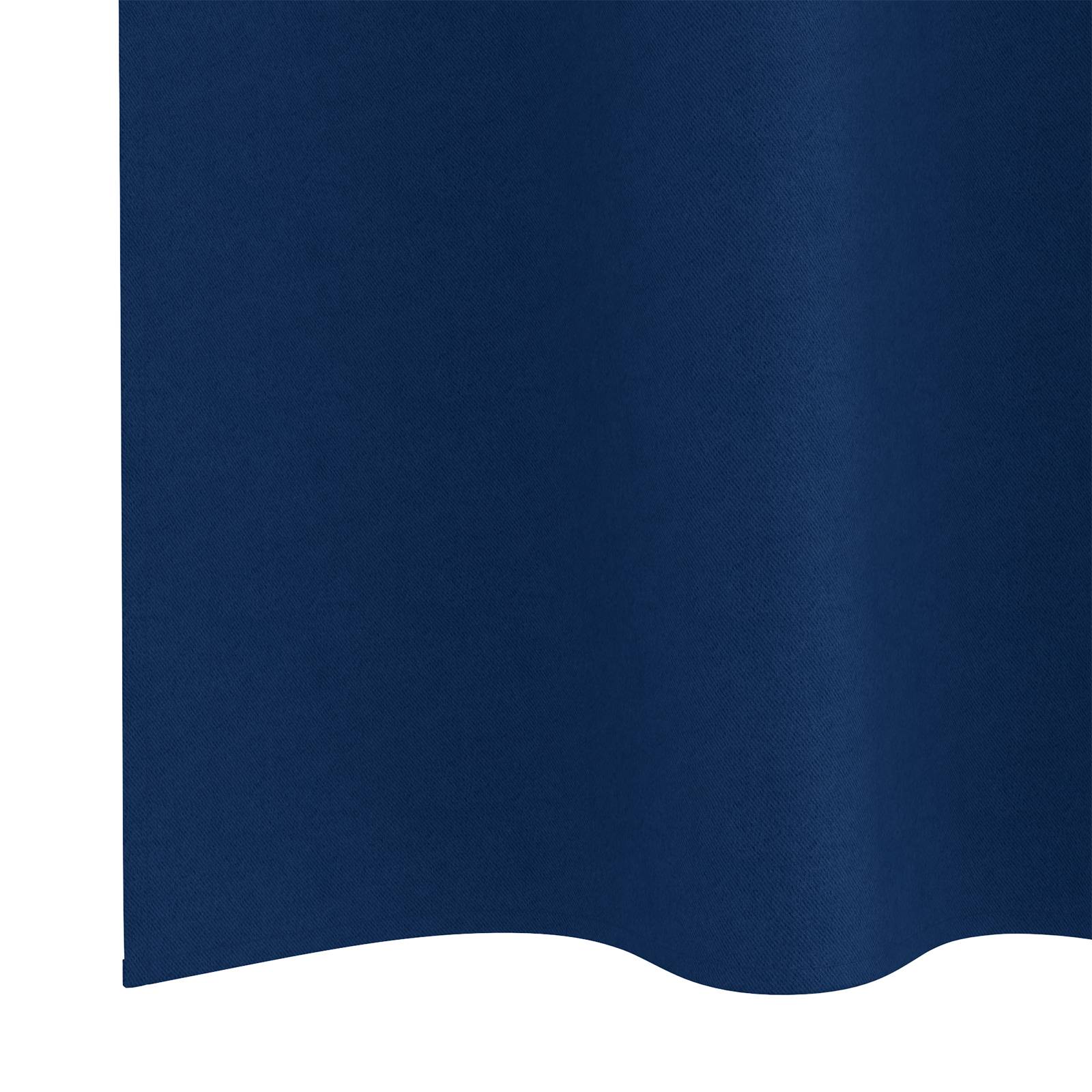 vidaXL Vorhänge mit Vorhängen 2 pcs Dunkelblau 175 x 140 cm Polyester