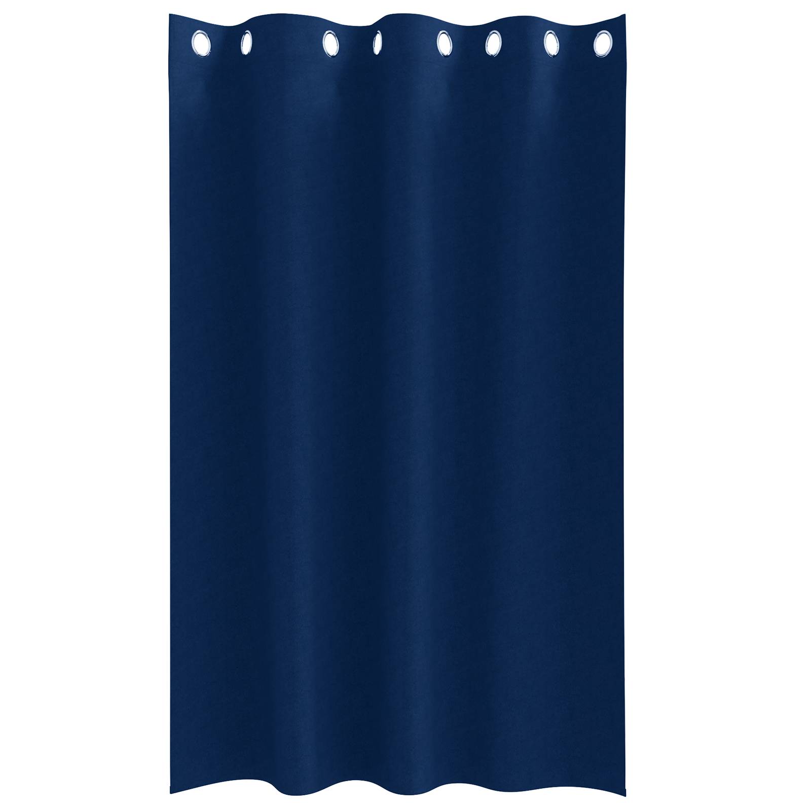 vidaXL Vorhänge mit Vorhängen 2 pcs Dunkelblau 175 x 140 cm Polyester