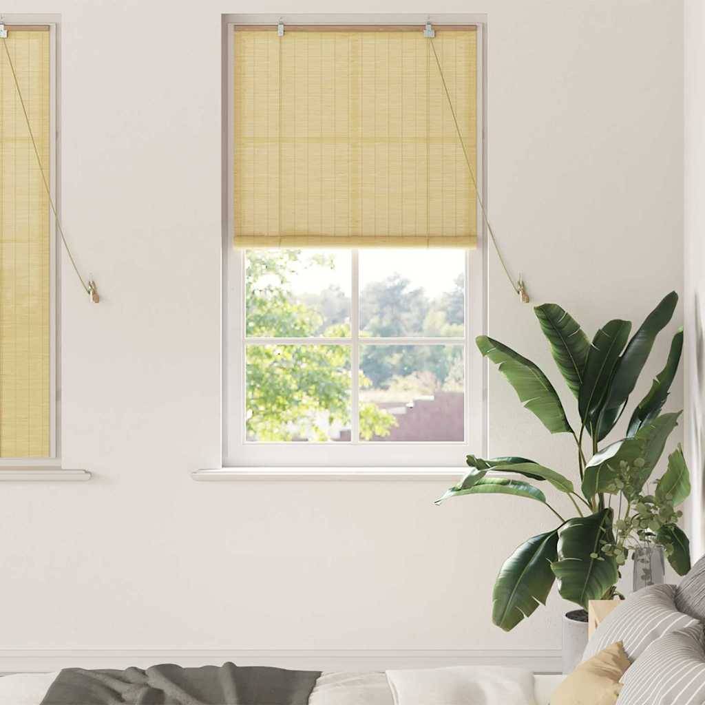 vidaXL Fensterjalousien und -schattierungen Natur 90 x 160 cm Bambus