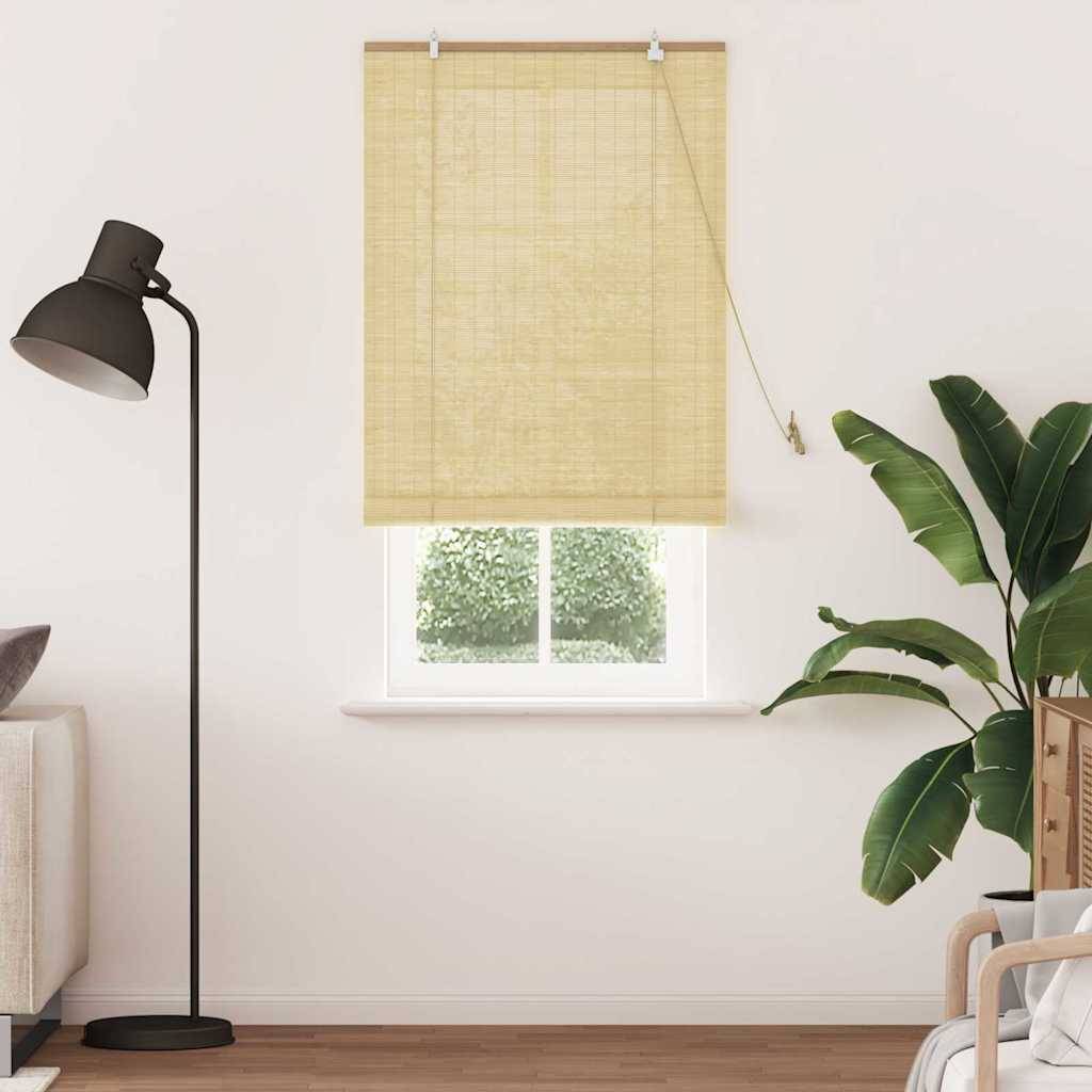 vidaXL Fensterjalousien und -schattierungen Natur 90 x 220 cm Bambus