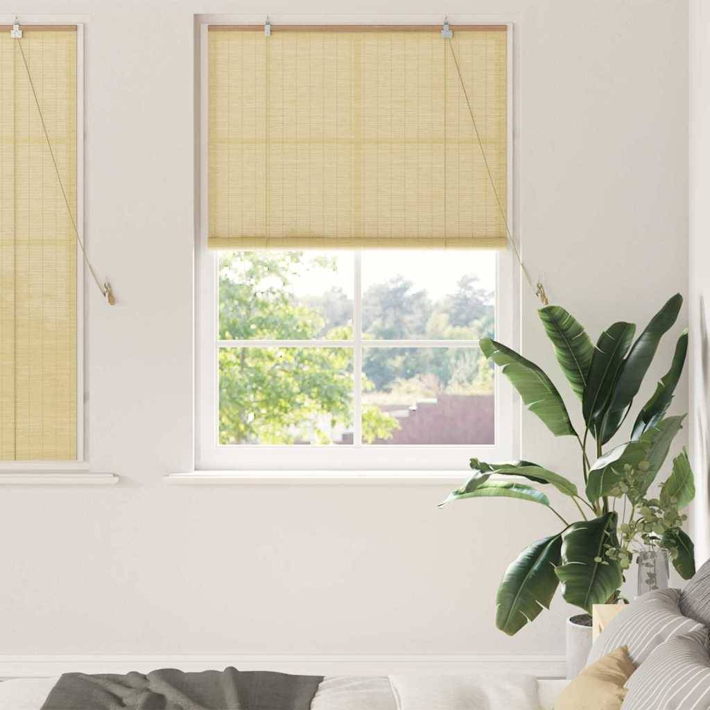 vidaXL Fensterjalousien und -schattierungen Natur 120 x 160 cm Bambus