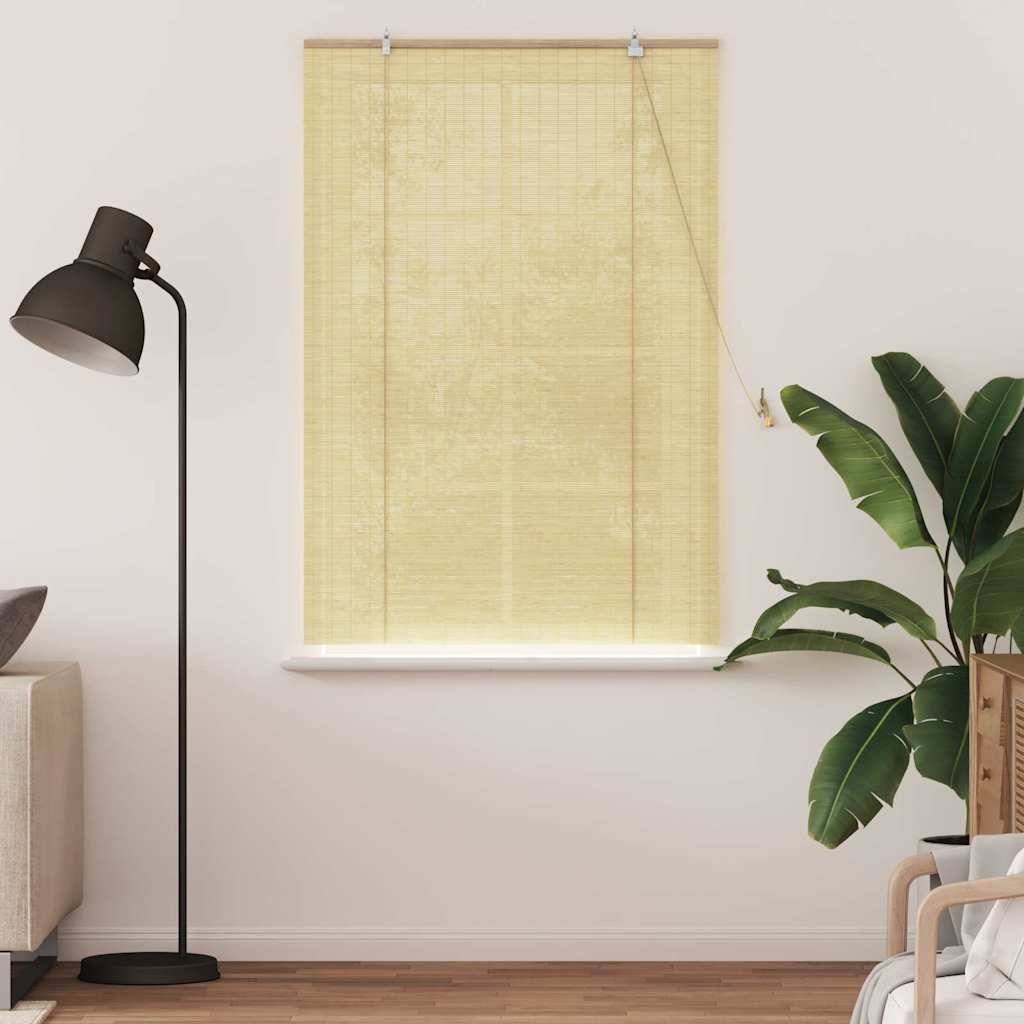 vidaXL Fensterjalousien und -schattierungen Natur 120 x 160 cm Bambus