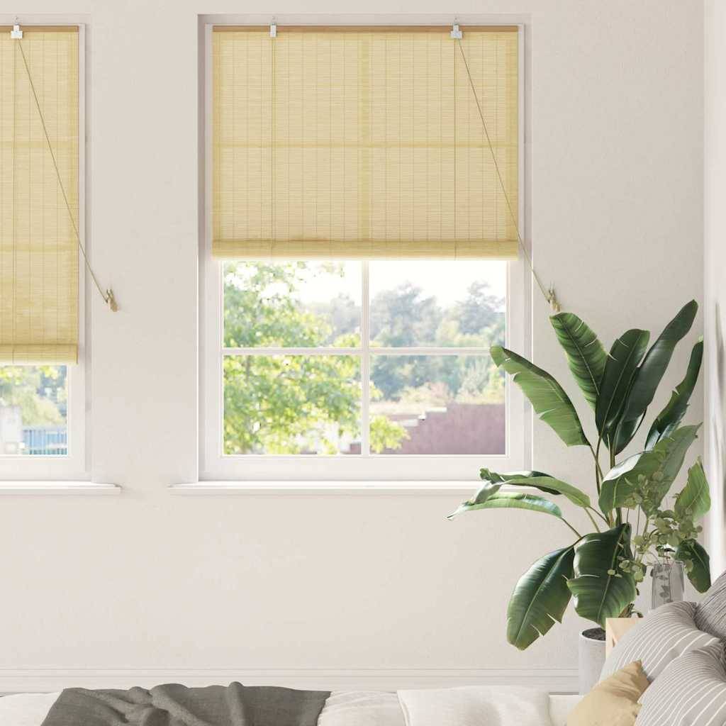 vidaXL Fensterjalousien und -schattierungen Natur 120 x 220 cm Bambus