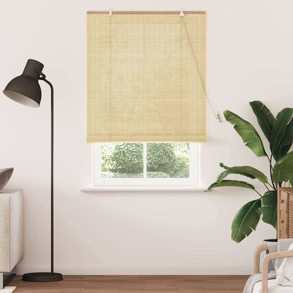 vidaXL Fensterjalousien und -schattierungen Natur 120 x 220 cm Bambus