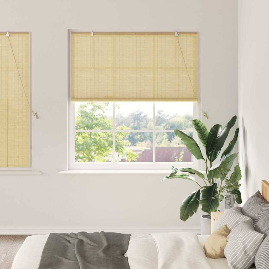 vidaXL Fensterjalousien und -schattierungen Natur 140 x 160 cm Bambus
