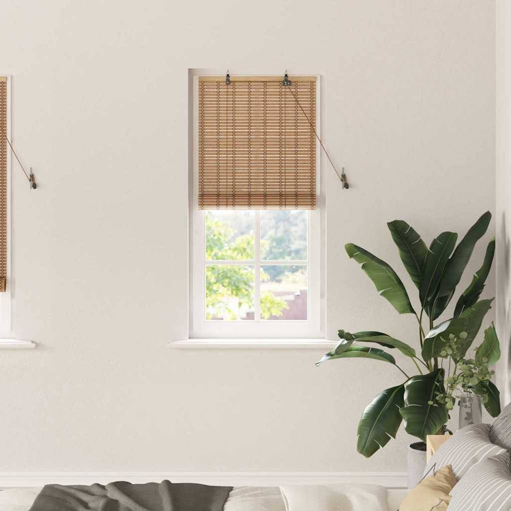 vidaXL Fensterjalousien & -schatten Hellbraun 60 x 160 cm Bambus