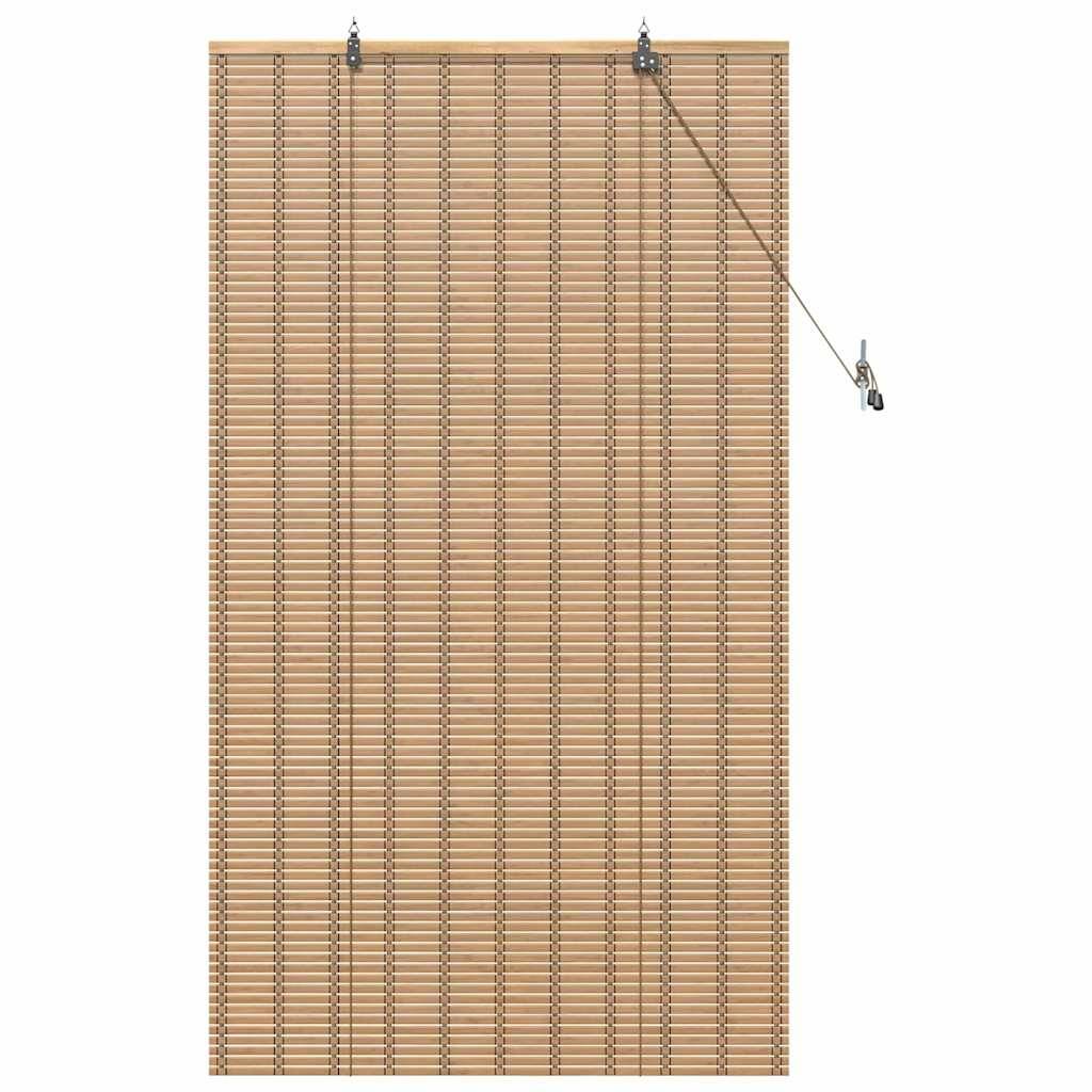 vidaXL Fensterjalousien & -schatten Hellbraun 80 x 160 cm Bambus