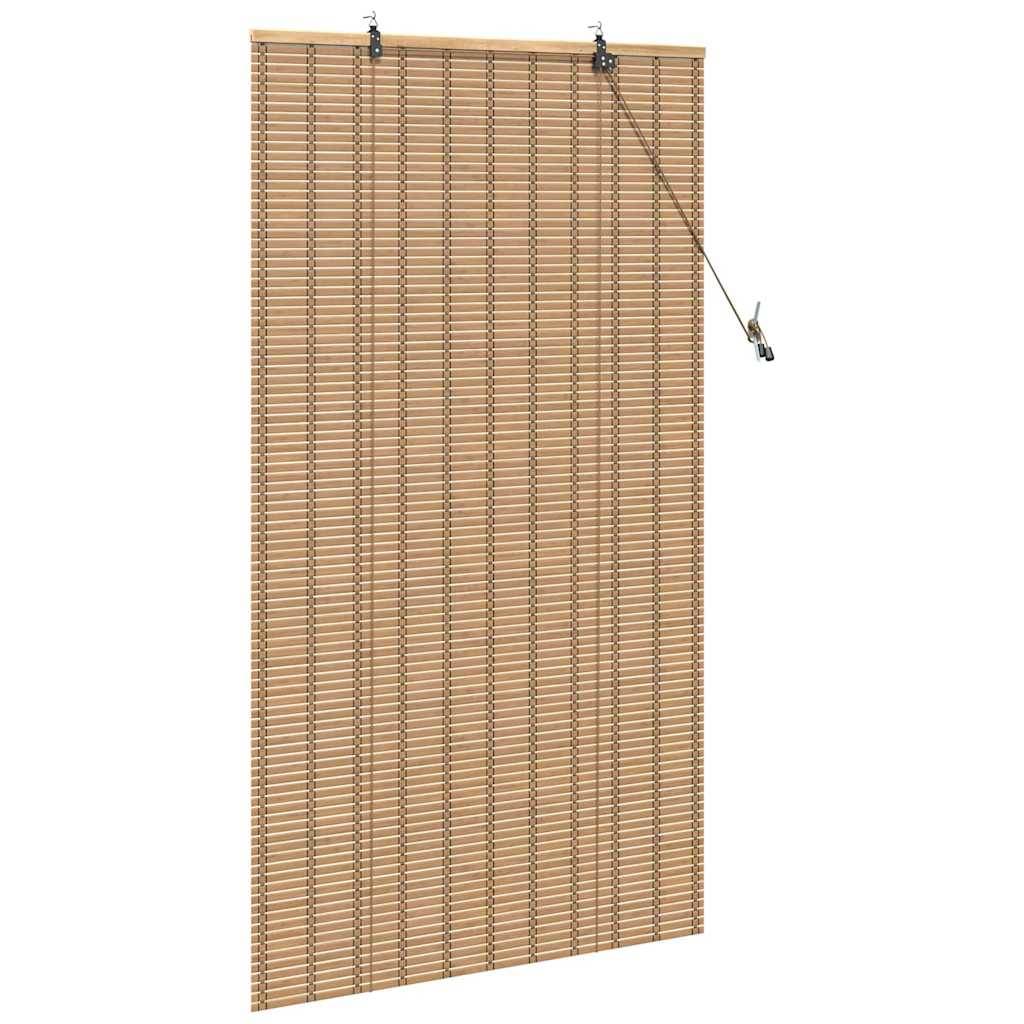 vidaXL Fensterjalousien & -schatten Hellbraun 80 x 160 cm Bambus