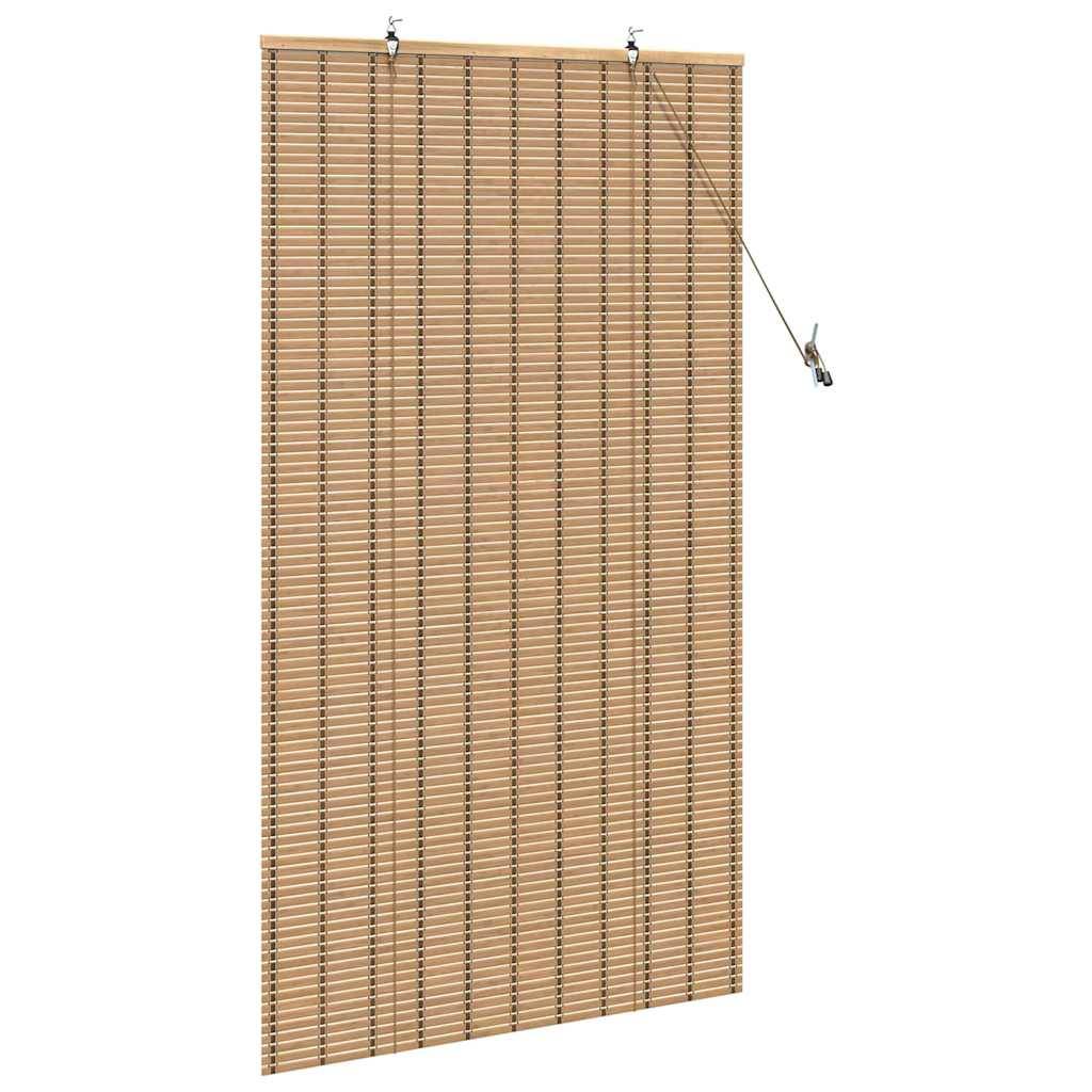 vidaXL Fensterjalousien & -schatten Hellbraun 80 x 160 cm Bambus