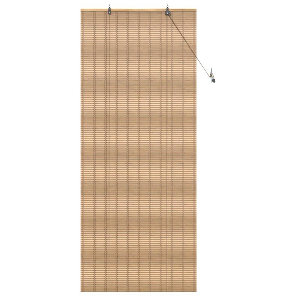 vidaXL Fensterjalousien & -schatten Hellbraun 100 x 220 cm Bambus